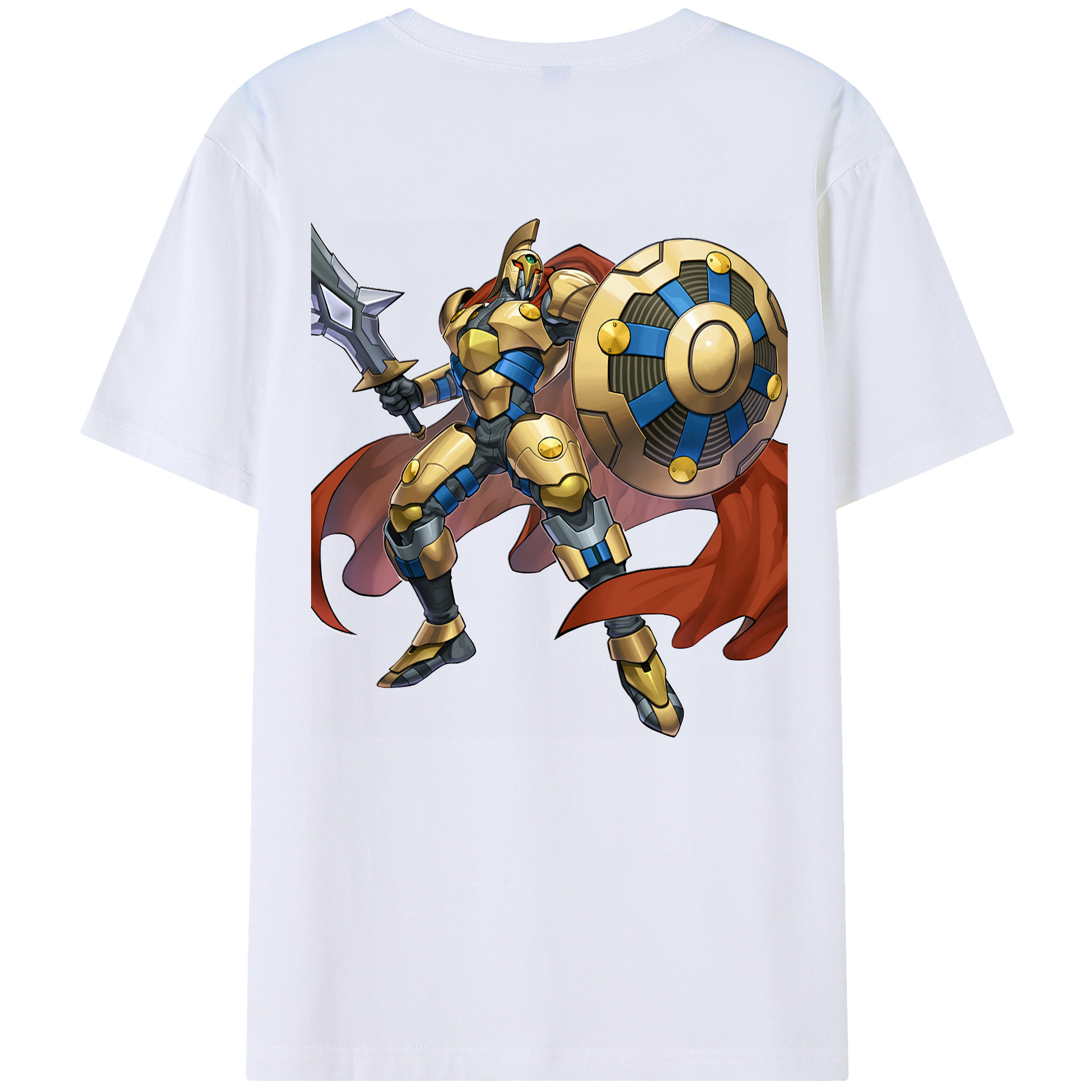 （画像用） 遊☆戯☆王 Yu-Gi-Oh! 綿100％ メンズ半袖Tシャツ（バックプリント） 通気性