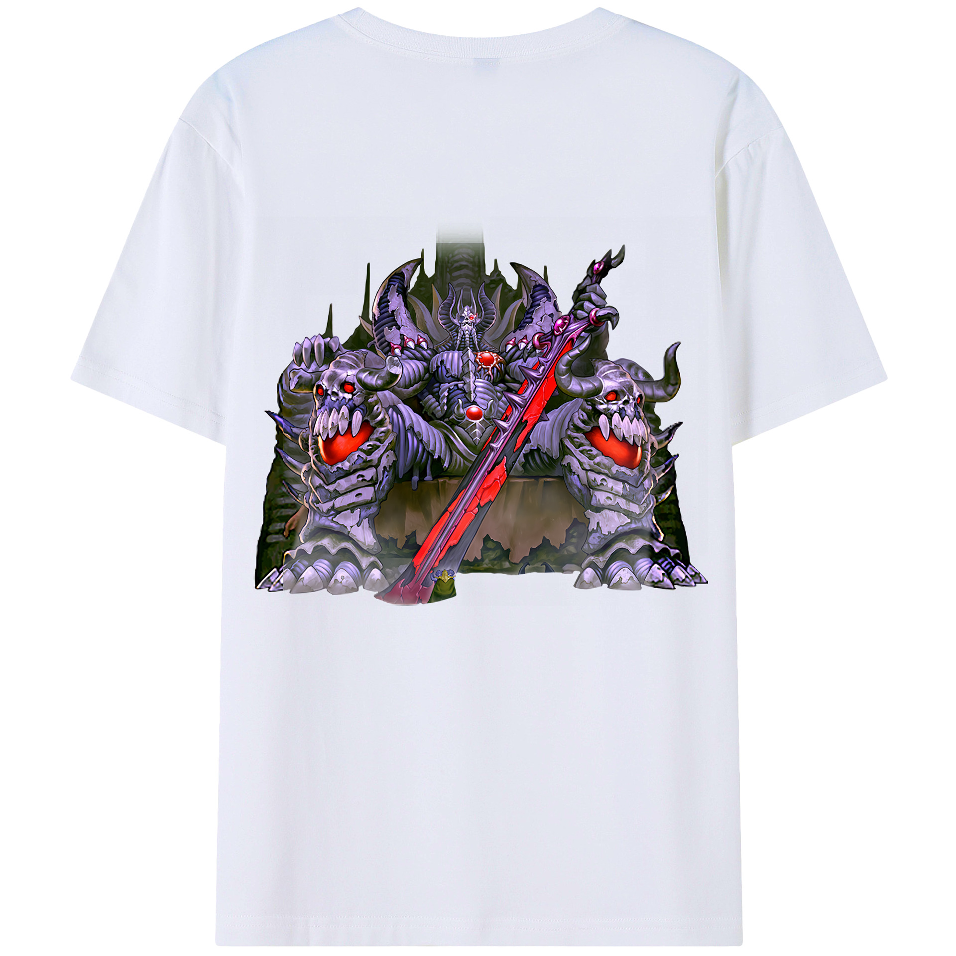 （画像用） 遊☆戯☆王 Yu-Gi-Oh! 綿100％ メンズ半袖Tシャツ（バックプリント） 通気性