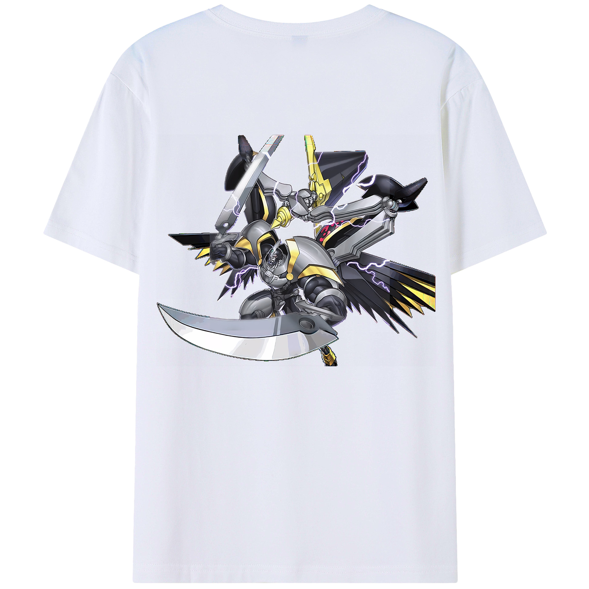 （画像用） 遊☆戯☆王 Yu-Gi-Oh! 綿100％ メンズ半袖Tシャツ（バックプリント） 通気性