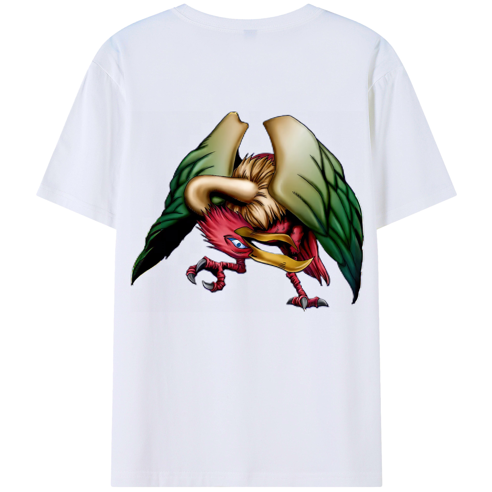 （画像用） 遊☆戯☆王 Yu-Gi-Oh! 綿100％ メンズ半袖Tシャツ（バックプリント） 通気性