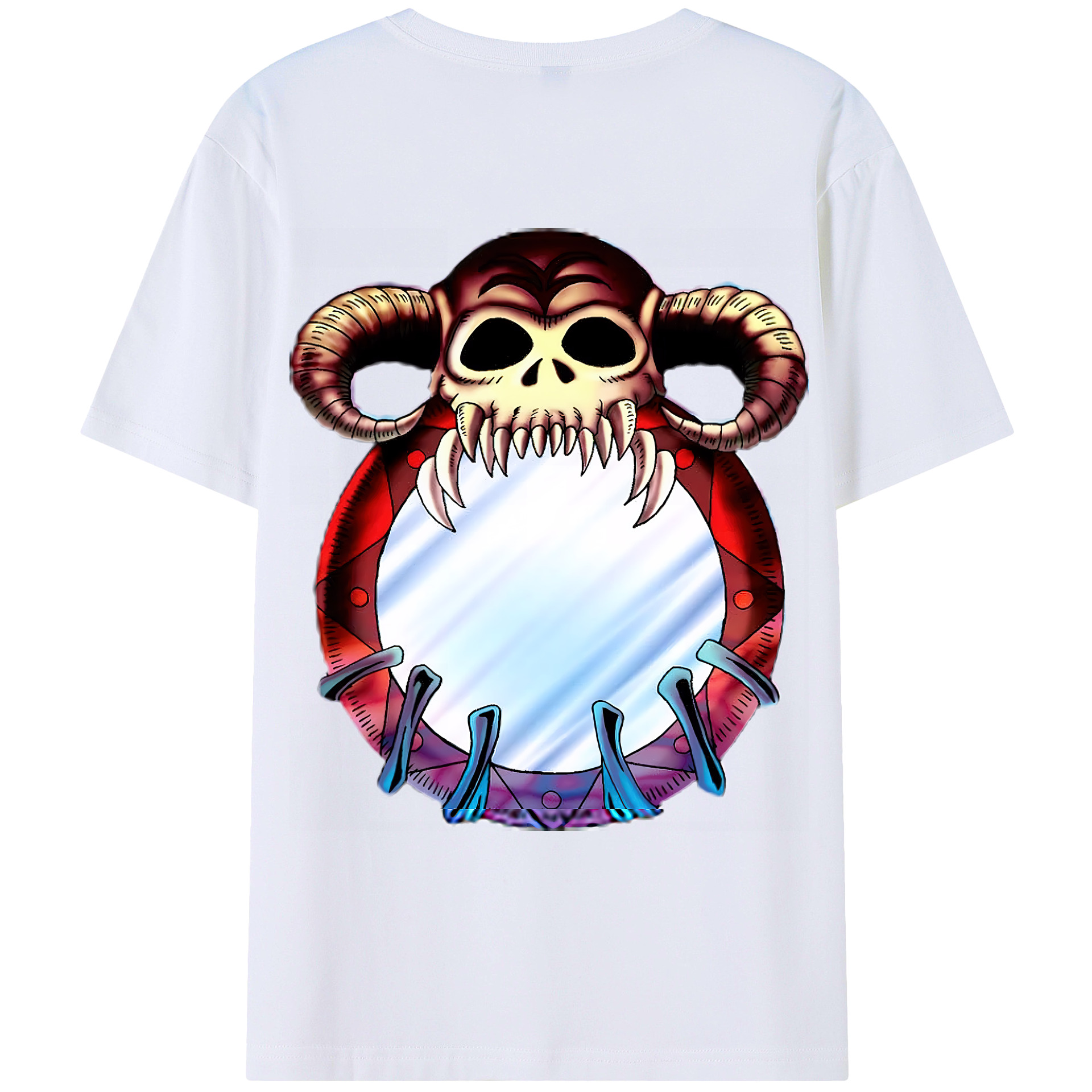 （画像用） 遊☆戯☆王 Yu-Gi-Oh! 綿100％ メンズ半袖Tシャツ（バックプリント） 通気性