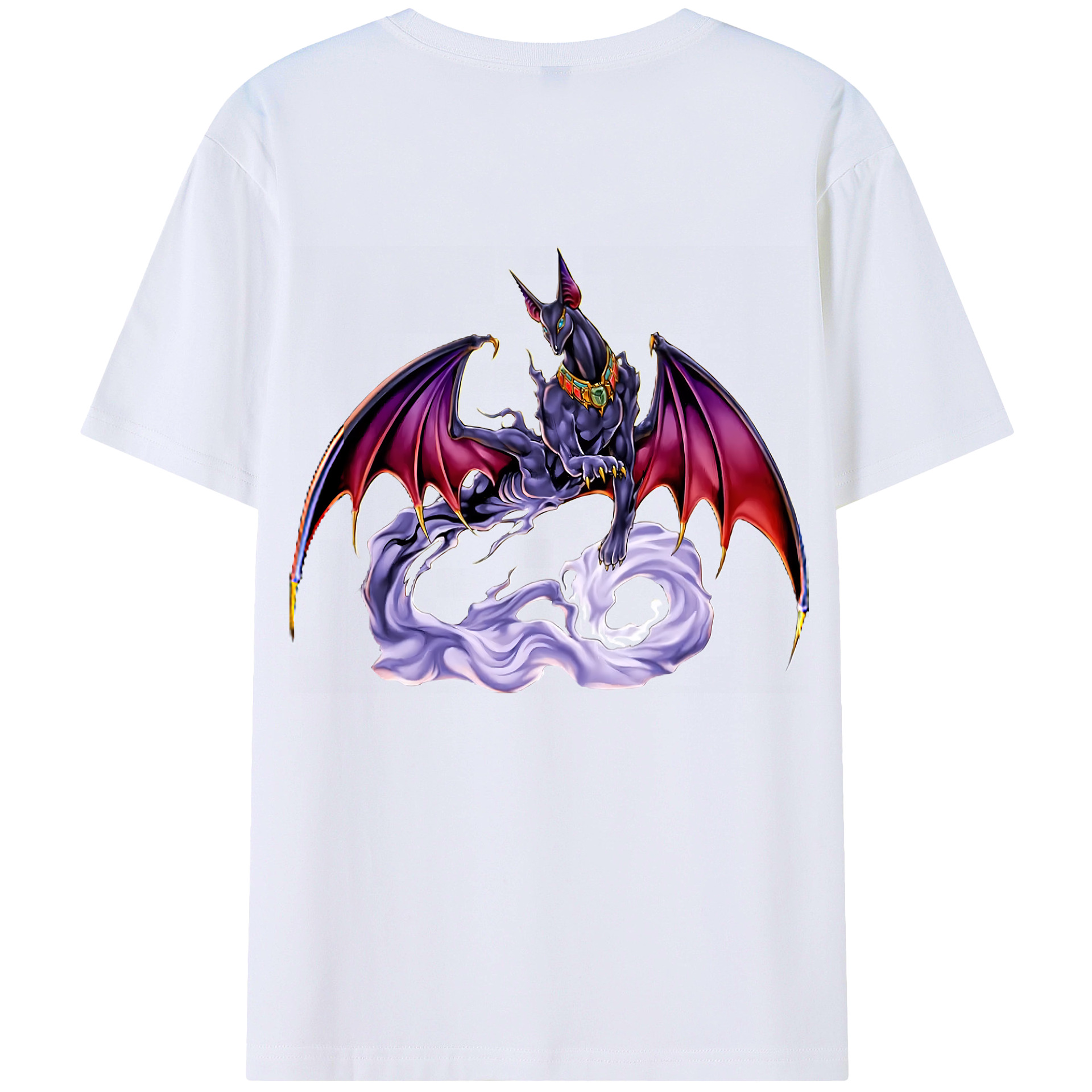 （画像用） 遊☆戯☆王 Yu-Gi-Oh! 綿100％ メンズ半袖Tシャツ（バックプリント） 通気性