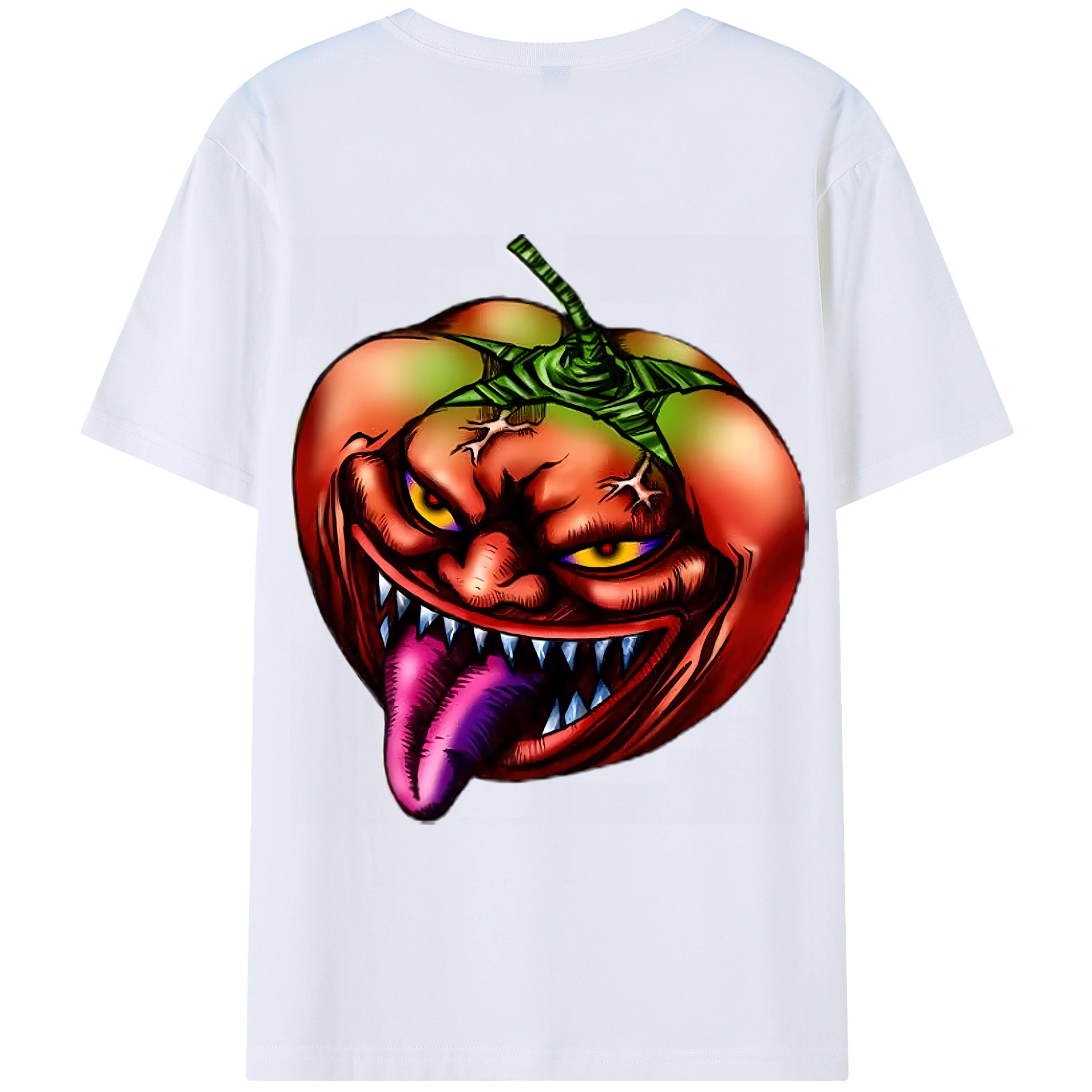 （画像用） 遊☆戯☆王 Yu-Gi-Oh! 綿100％ メンズ半袖Tシャツ（バックプリント） 通気性