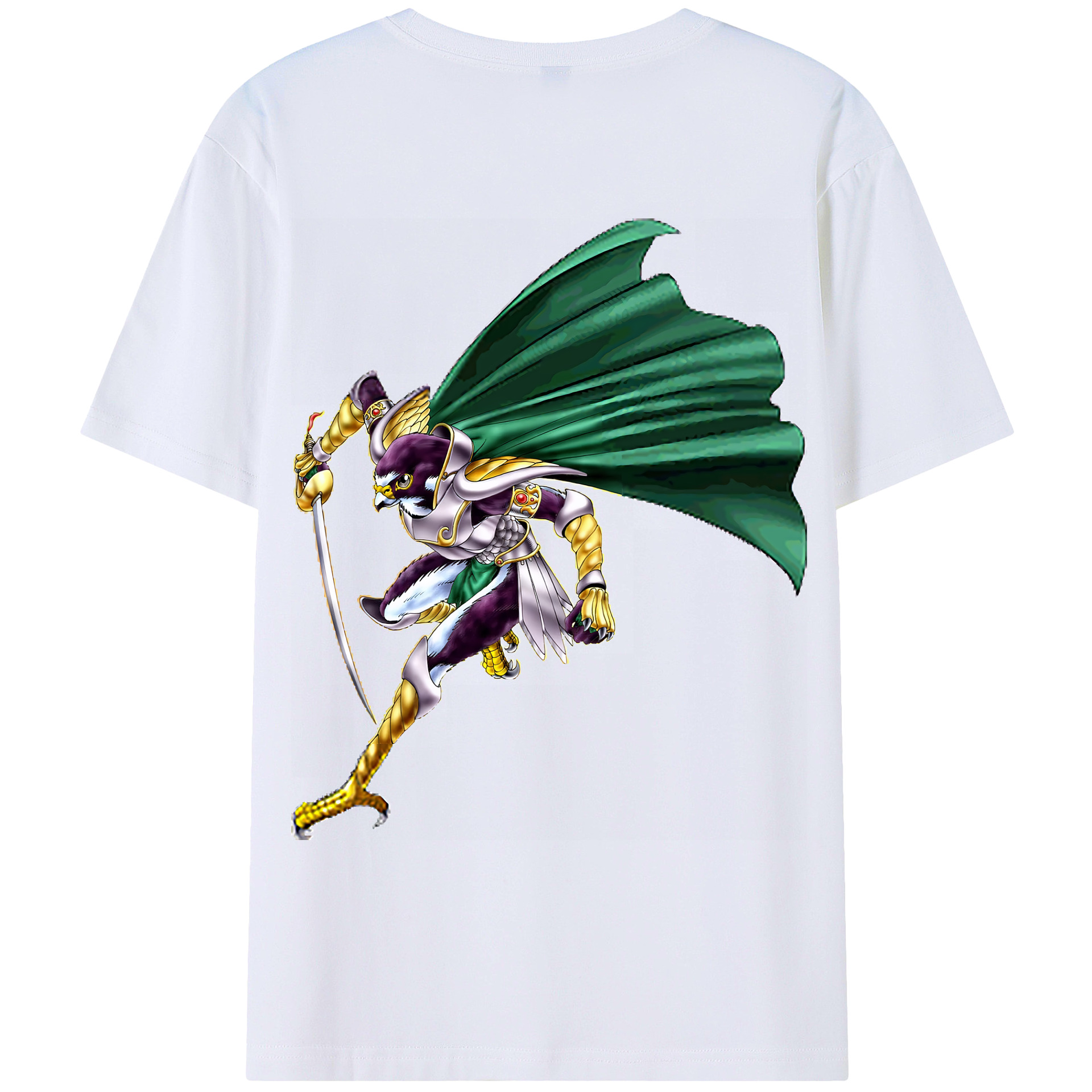 （画像用） 遊☆戯☆王 Yu-Gi-Oh! 綿100％ メンズ半袖Tシャツ（バックプリント） 通気性