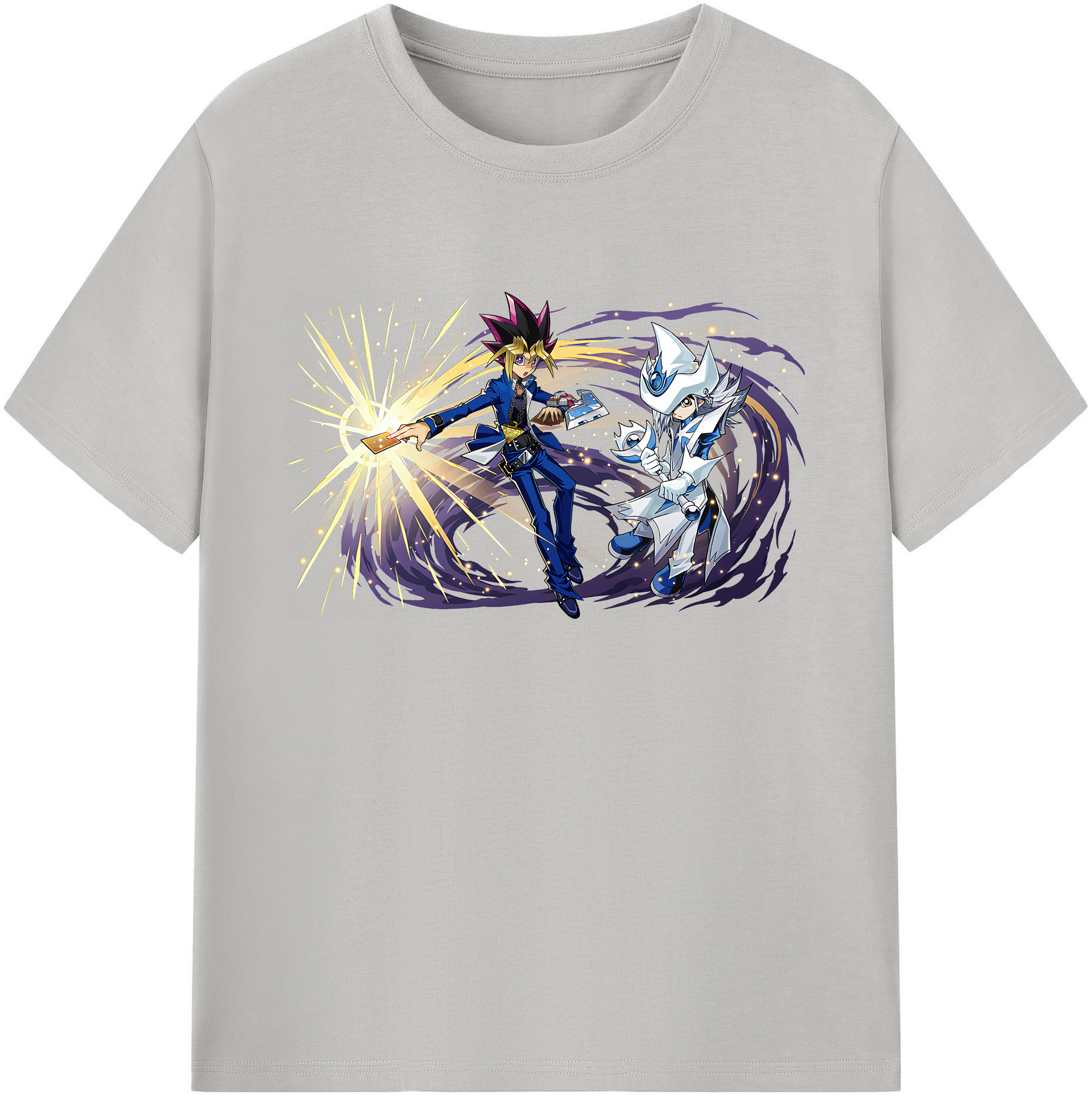 （画像用） 遊☆戯☆王 Yu-Gi-Oh! 綿100％ メンズ半袖Tシャツ｜肌触りやわらか＆通気性