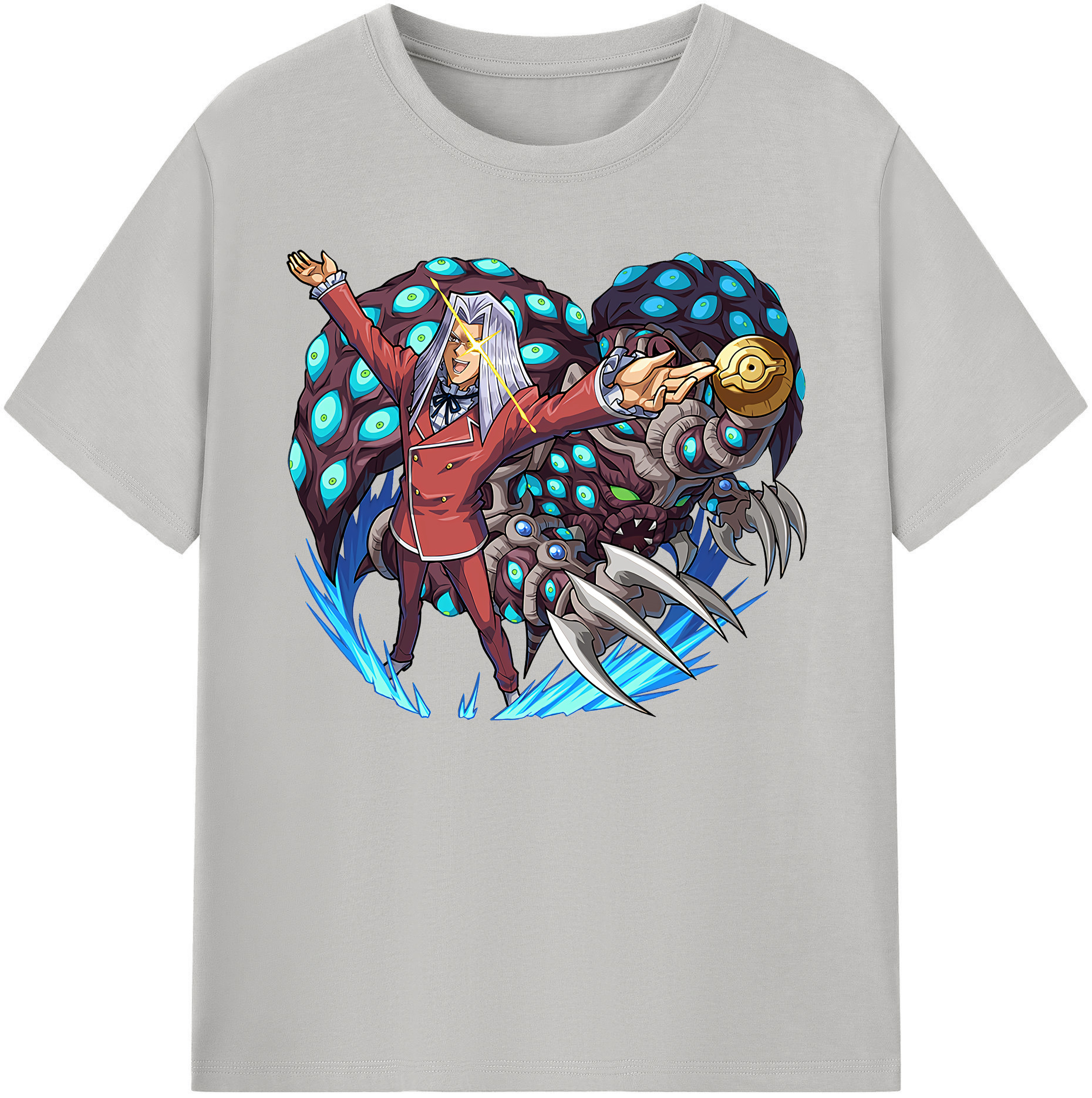 （画像用） 遊☆戯☆王 Yu-Gi-Oh! 綿100％ メンズ半袖Tシャツ｜肌触りやわらか＆通気性