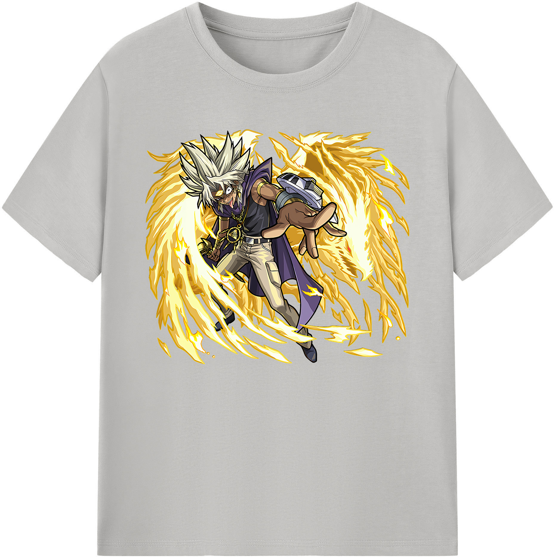 （画像用） 遊☆戯☆王 Yu-Gi-Oh! 綿100％ メンズ半袖Tシャツ｜肌触りやわらか＆通気性