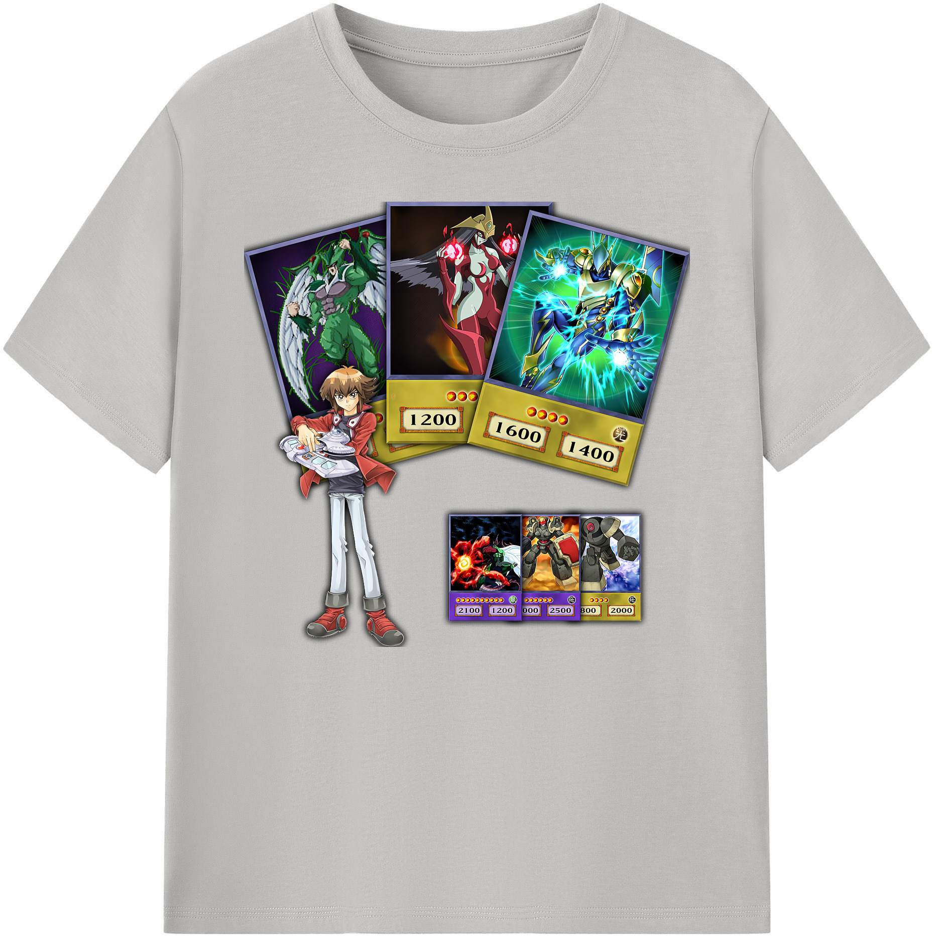 （画像用） 遊☆戯☆王 Yu-Gi-Oh! 綿100％ メンズ半袖Tシャツ｜肌触りやわらか＆通気性