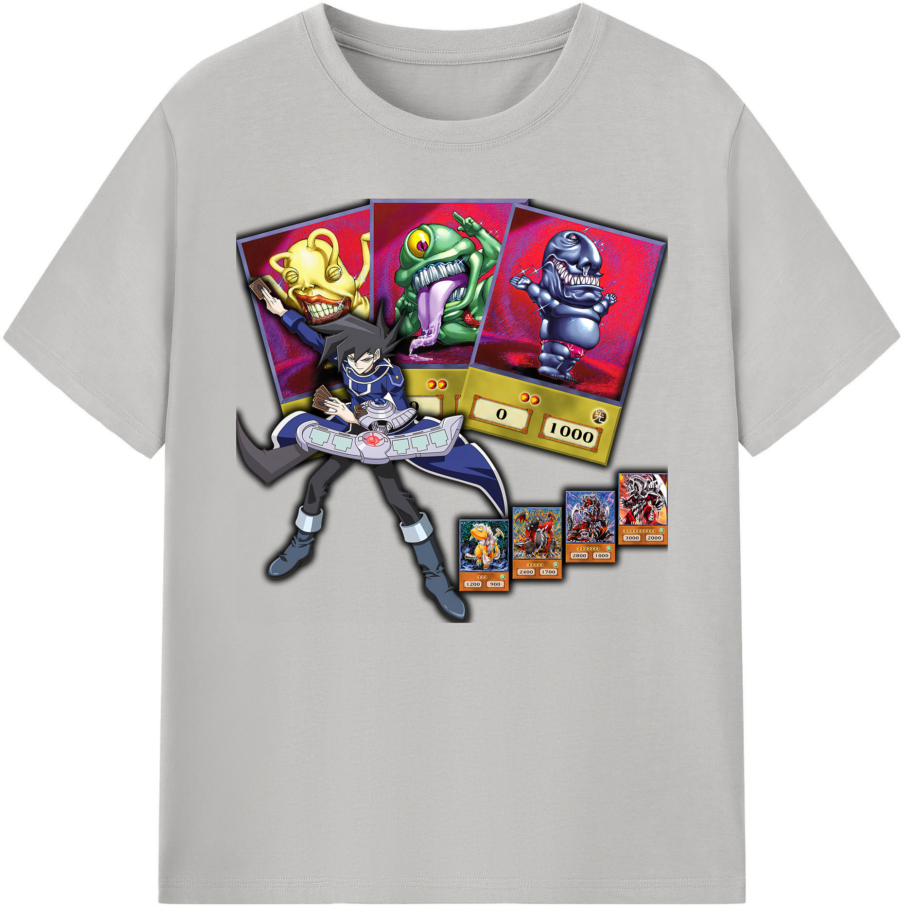 （画像用） 遊☆戯☆王 Yu-Gi-Oh! 綿100％ メンズ半袖Tシャツ｜肌触りやわらか＆通気性