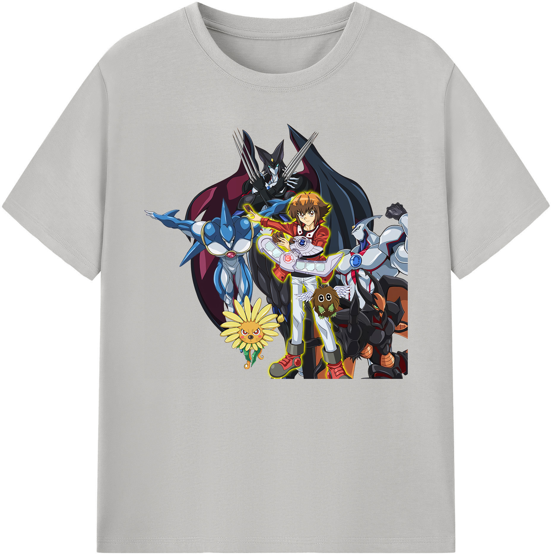 （画像用） 遊☆戯☆王 Yu-Gi-Oh! 綿100％ メンズ半袖Tシャツ｜肌触りやわらか＆通気性