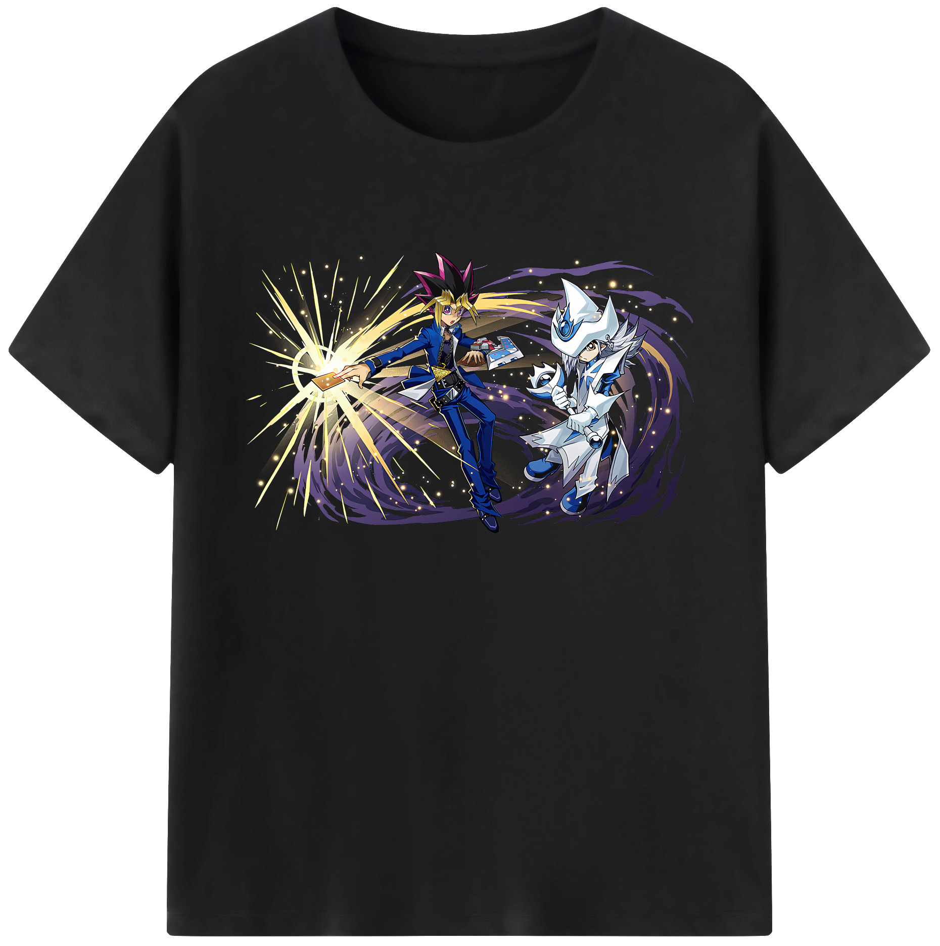 （画像用） 遊☆戯☆王 Yu-Gi-Oh! 綿100％ メンズ半袖Tシャツ｜肌触りやわらか＆通気性