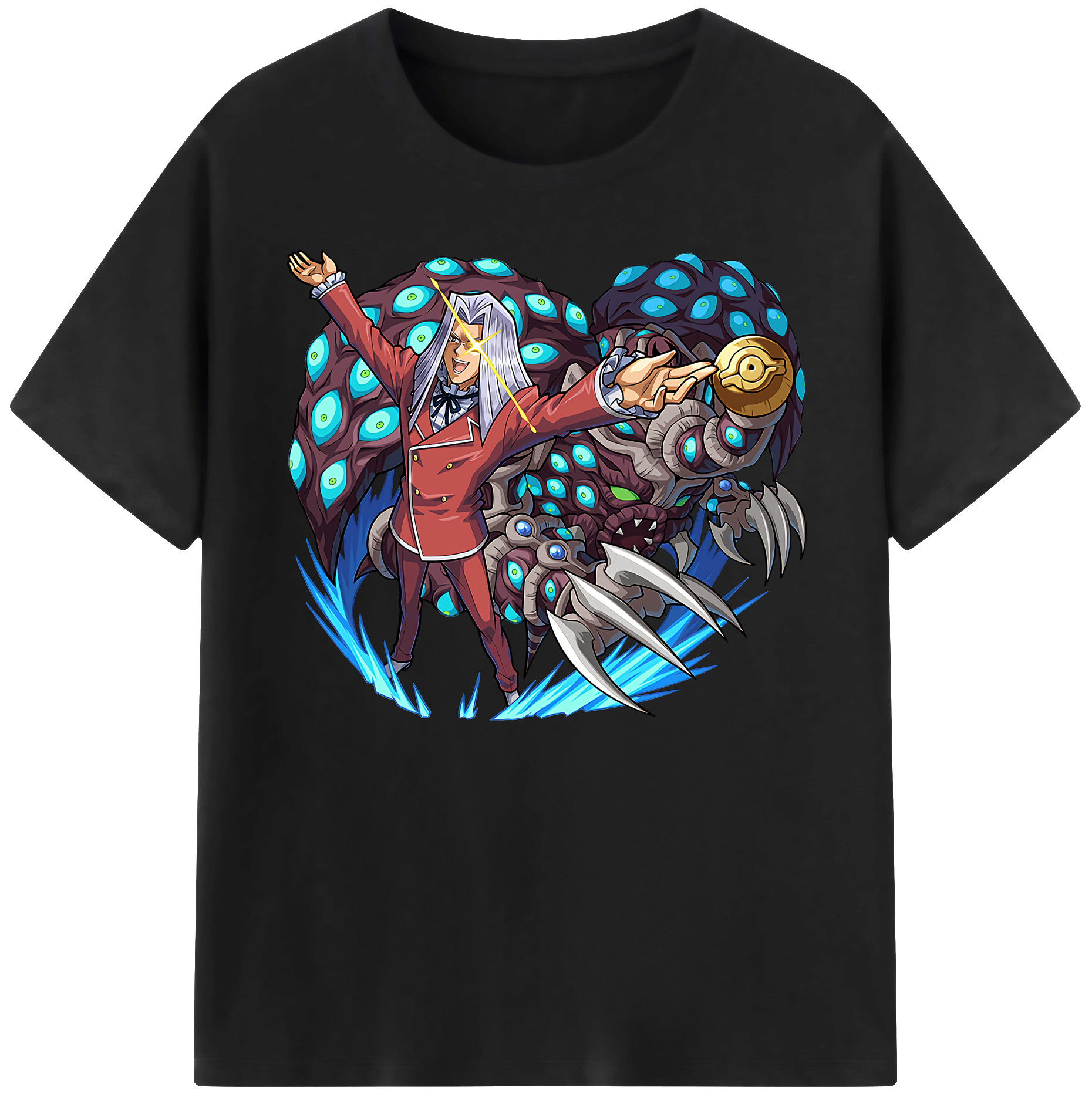（画像用） 遊☆戯☆王 Yu-Gi-Oh! 綿100％ メンズ半袖Tシャツ｜肌触りやわらか＆通気性