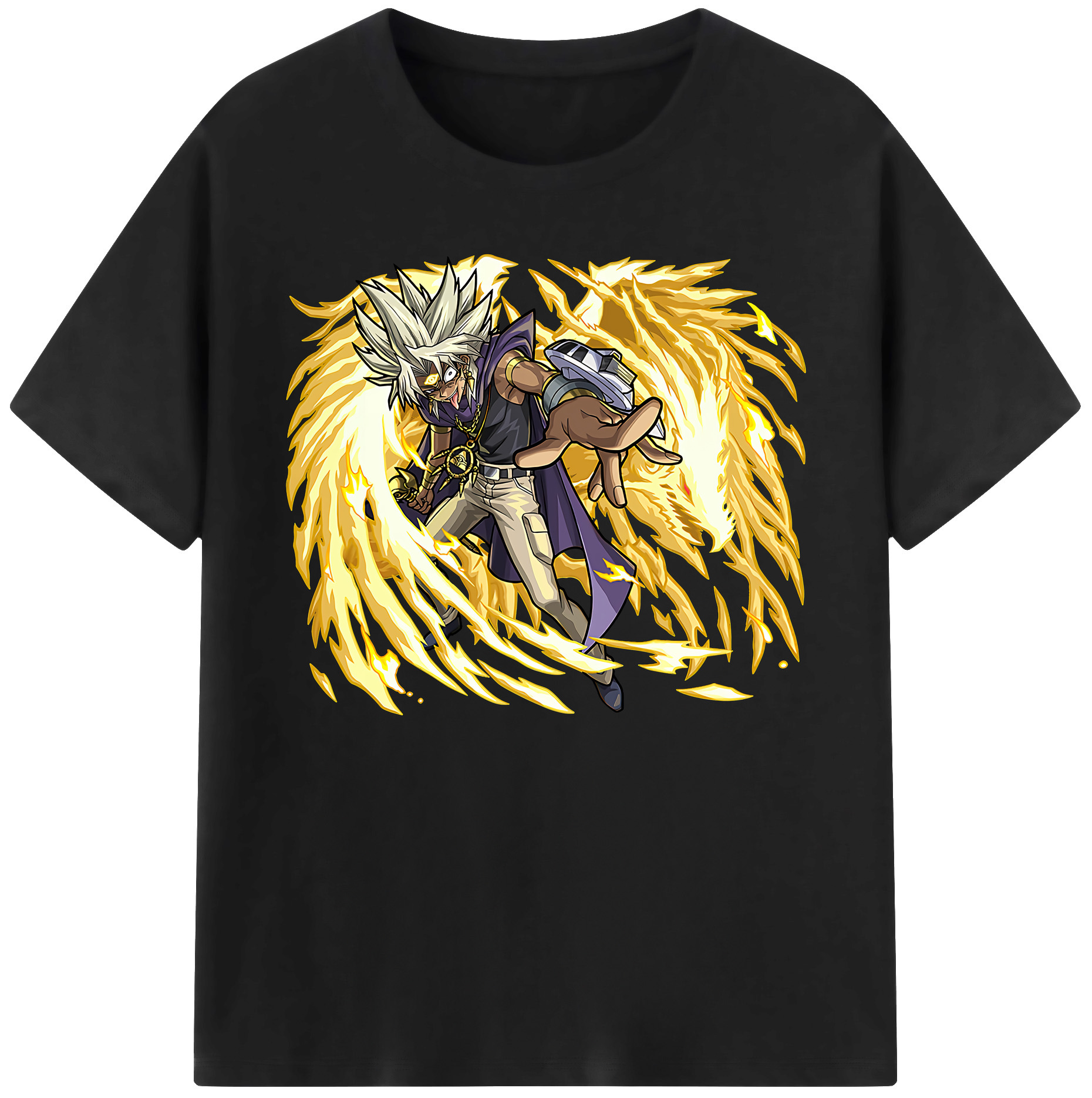 （画像用） 遊☆戯☆王 Yu-Gi-Oh! 綿100％ メンズ半袖Tシャツ｜肌触りやわらか＆通気性