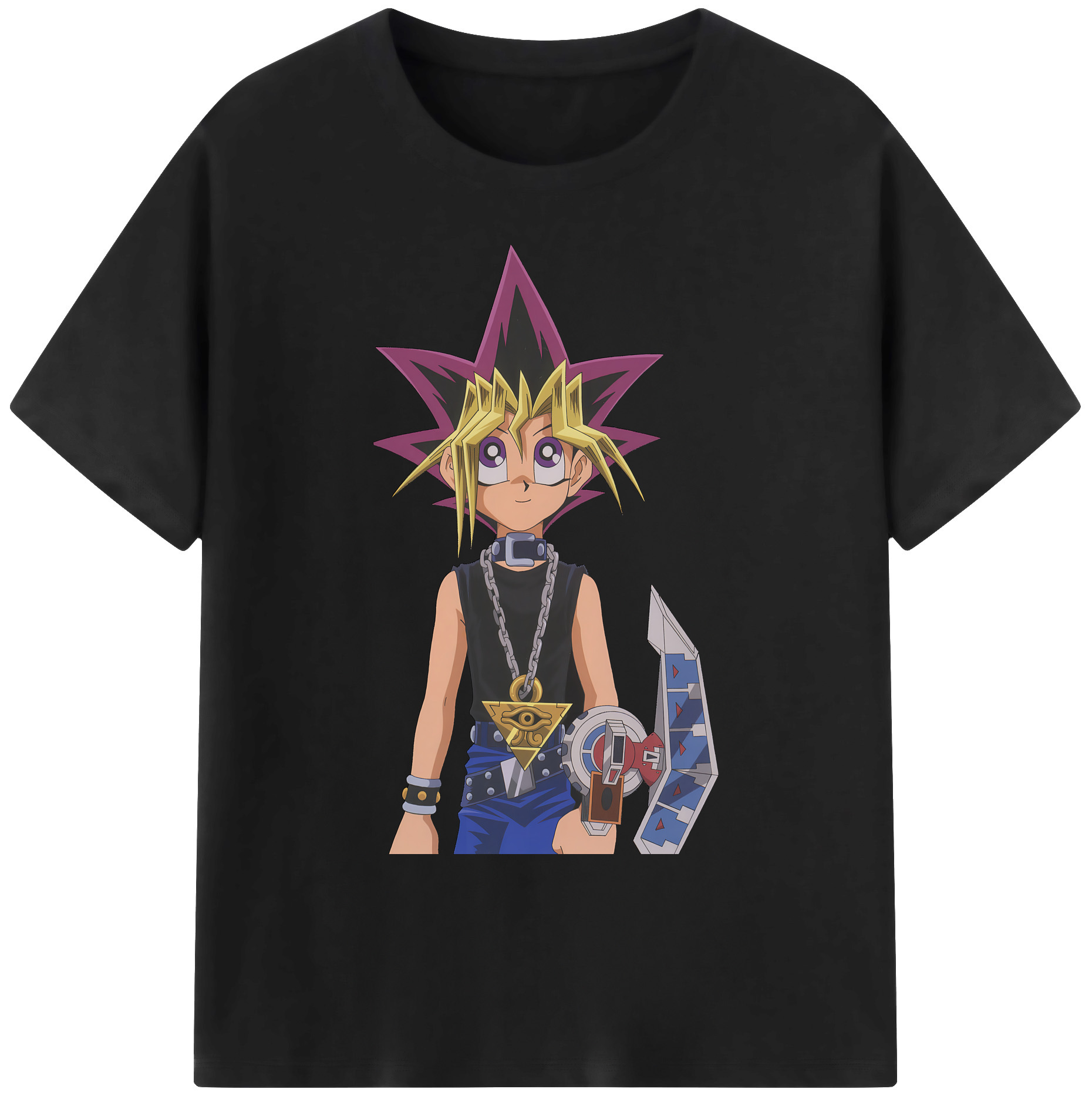 （画像用） 遊☆戯☆王 Yu-Gi-Oh! 綿100％ メンズ半袖Tシャツ｜肌触りやわらか＆通気性