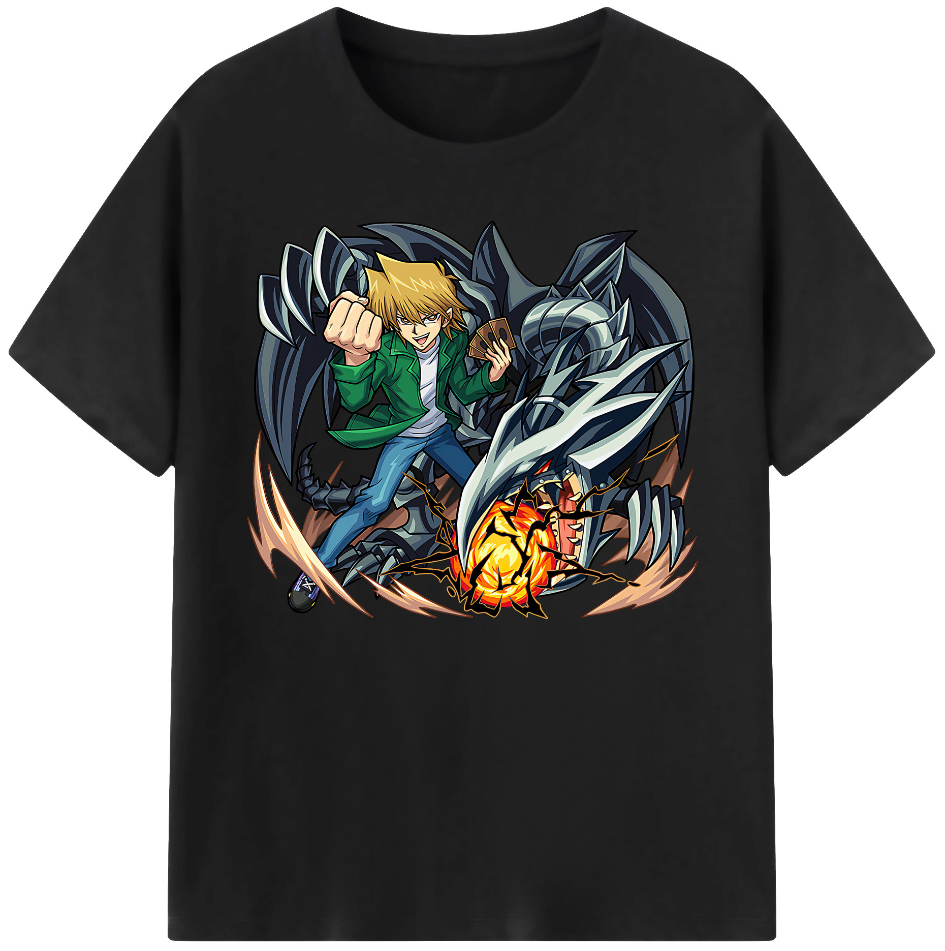（画像用） 遊☆戯☆王 Yu-Gi-Oh! 綿100％ メンズ半袖Tシャツ｜肌触りやわらか＆通気性