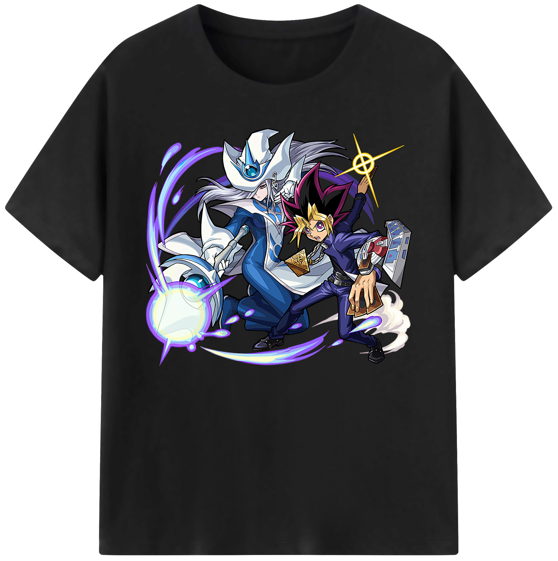（画像用） 遊☆戯☆王 Yu-Gi-Oh! 綿100％ メンズ半袖Tシャツ｜肌触りやわらか＆通気性