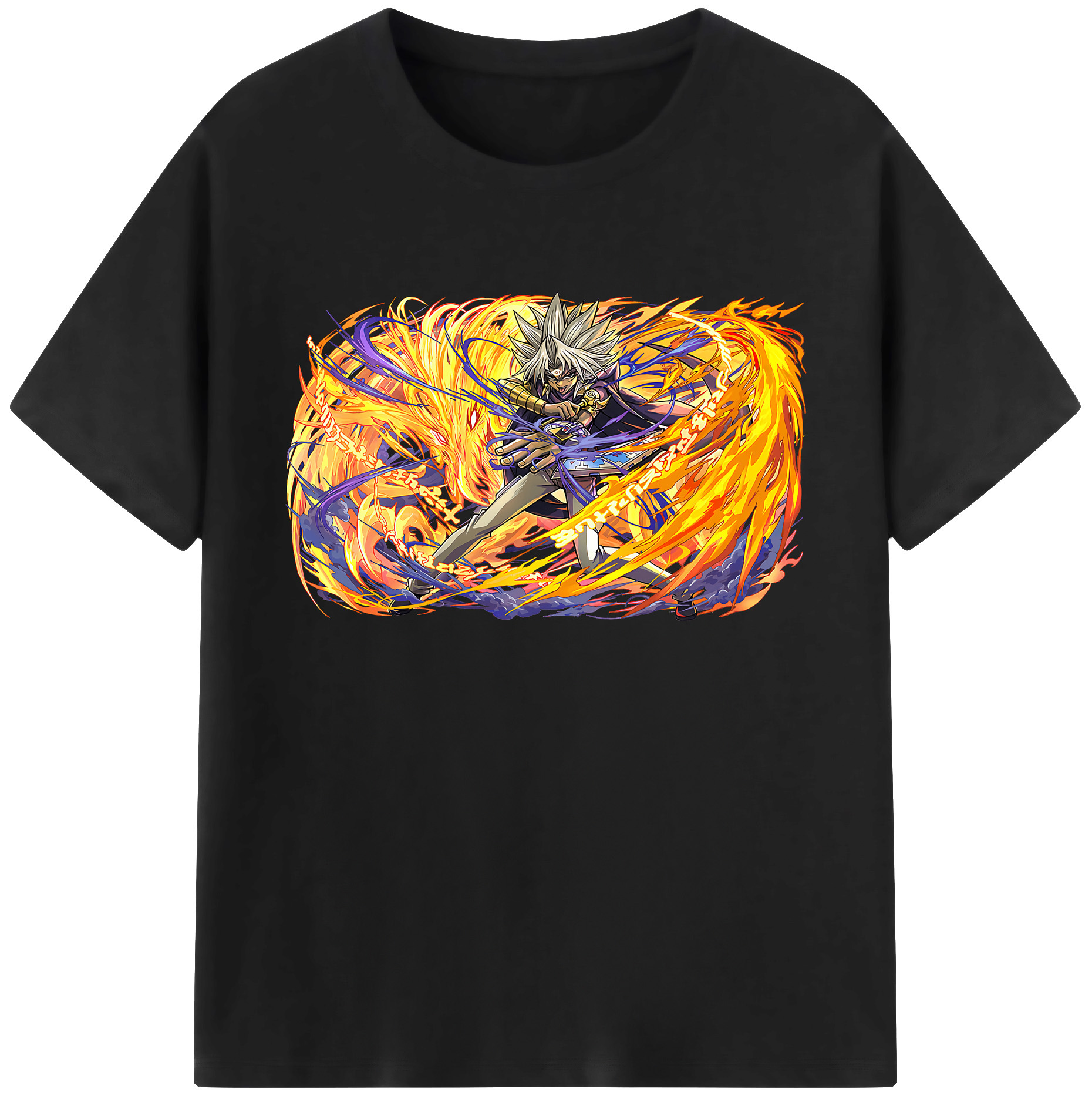 （画像用） 遊☆戯☆王 Yu-Gi-Oh! 綿100％ メンズ半袖Tシャツ｜肌触りやわらか＆通気性