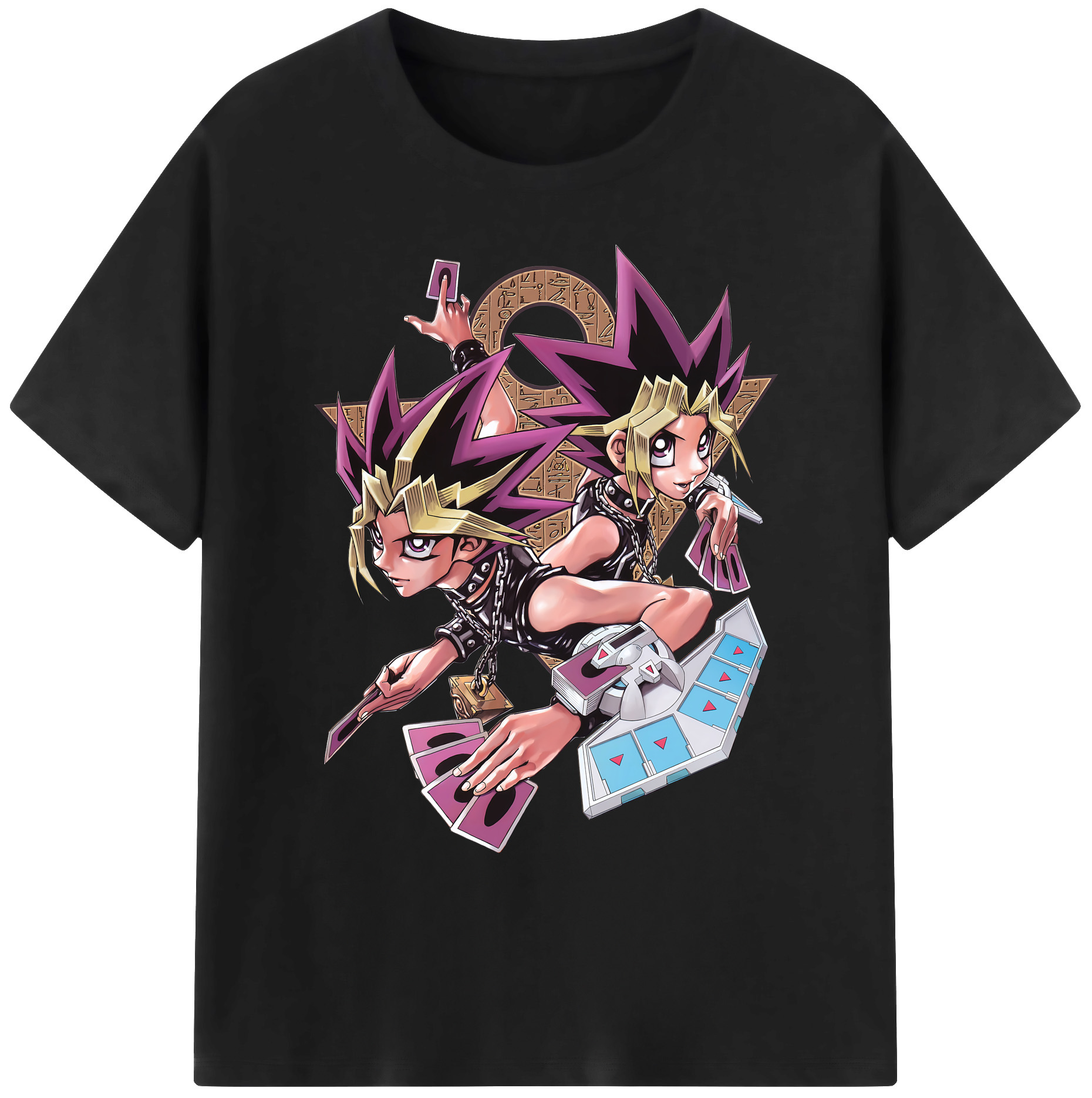 （画像用） 遊☆戯☆王 Yu-Gi-Oh! 綿100％ メンズ半袖Tシャツ｜肌触りやわらか＆通気性