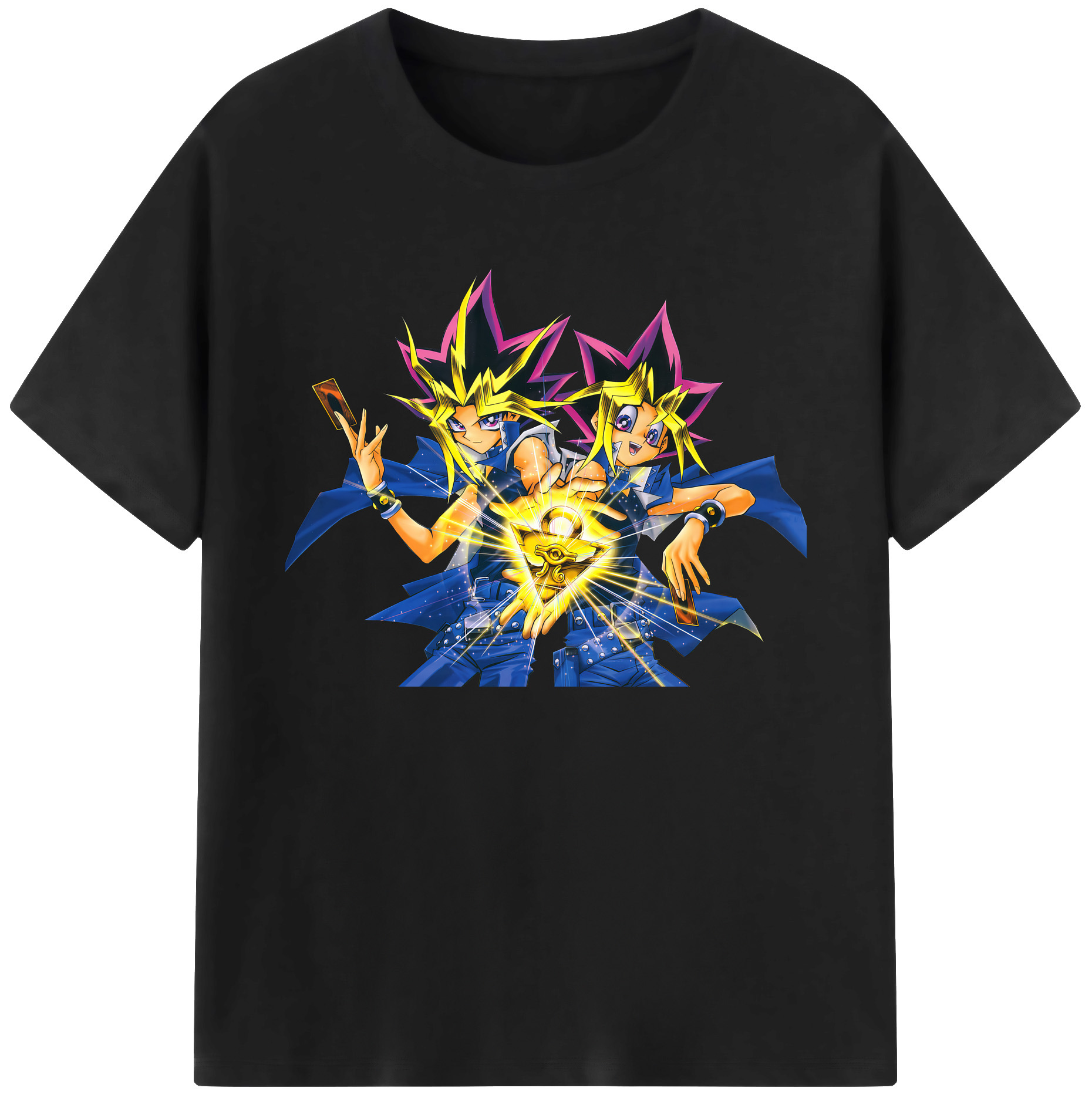 （画像用） 遊☆戯☆王 Yu-Gi-Oh! 綿100％ メンズ半袖Tシャツ｜肌触りやわらか＆通気性