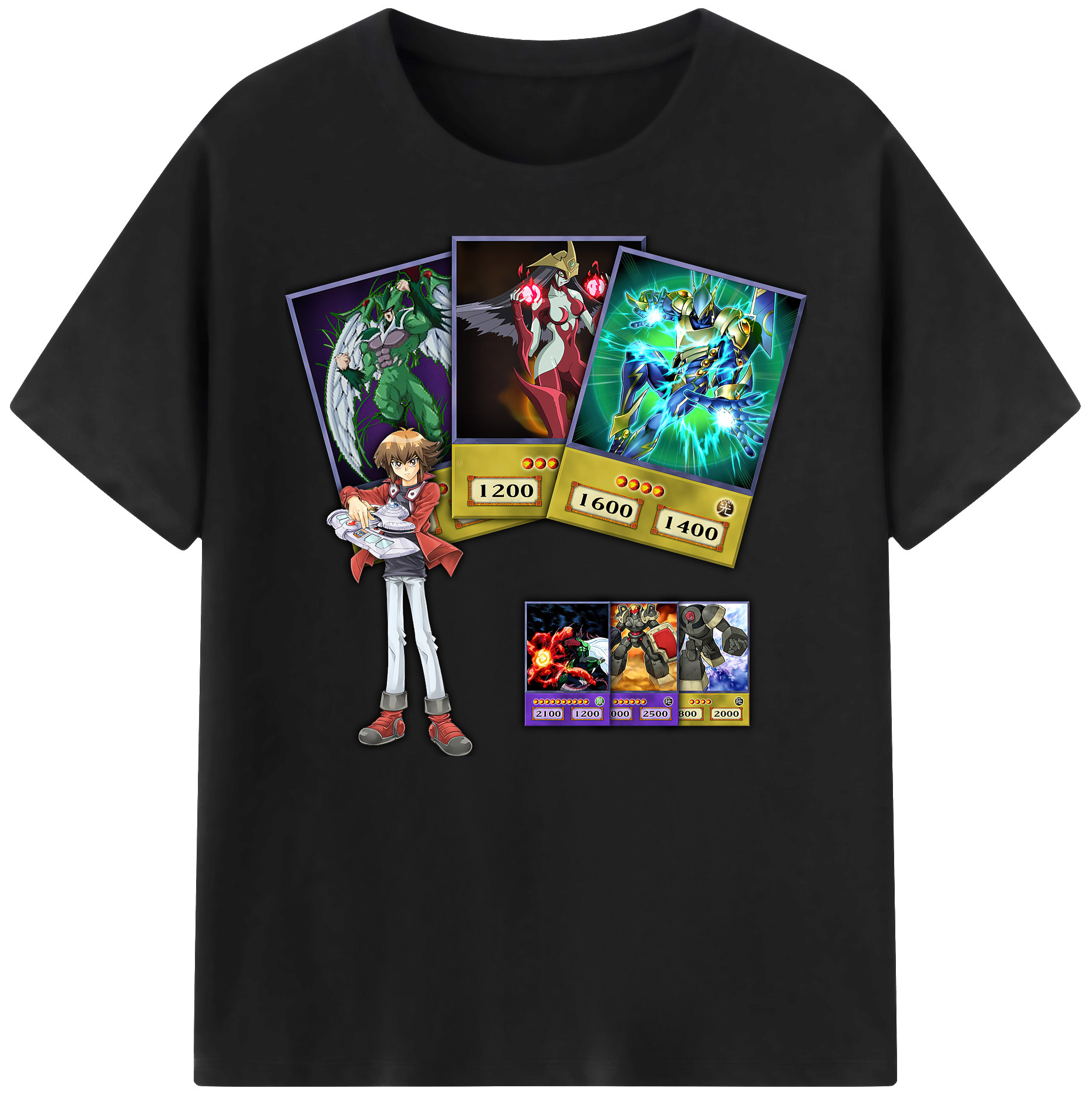 （画像用） 遊☆戯☆王 Yu-Gi-Oh! 綿100％ メンズ半袖Tシャツ｜肌触りやわらか＆通気性