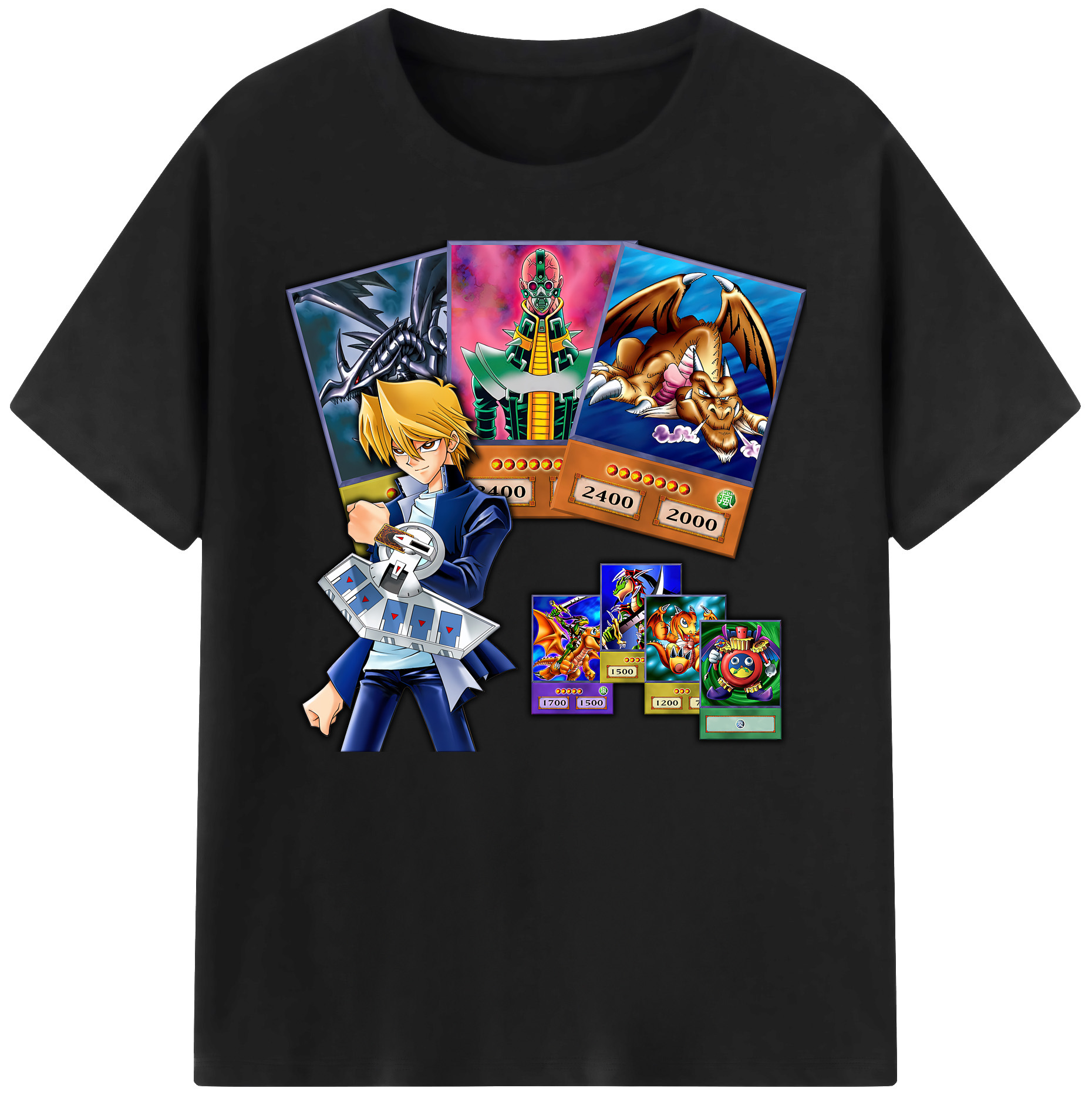 （画像用） 遊☆戯☆王 Yu-Gi-Oh! 綿100％ メンズ半袖Tシャツ｜肌触りやわらか＆通気性