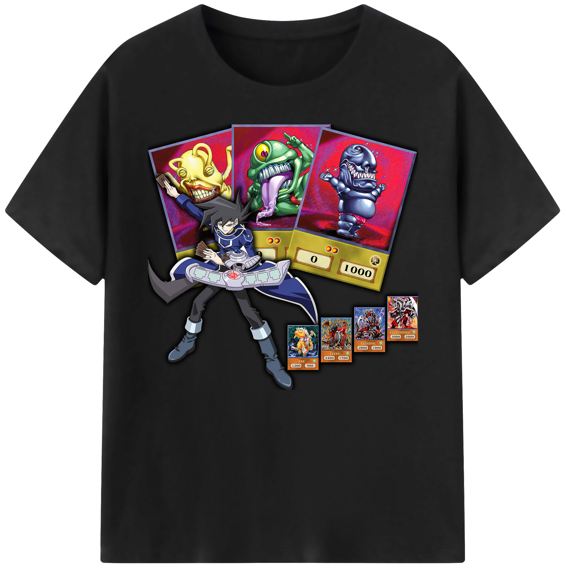 （画像用） 遊☆戯☆王 Yu-Gi-Oh! 綿100％ メンズ半袖Tシャツ｜肌触りやわらか＆通気性