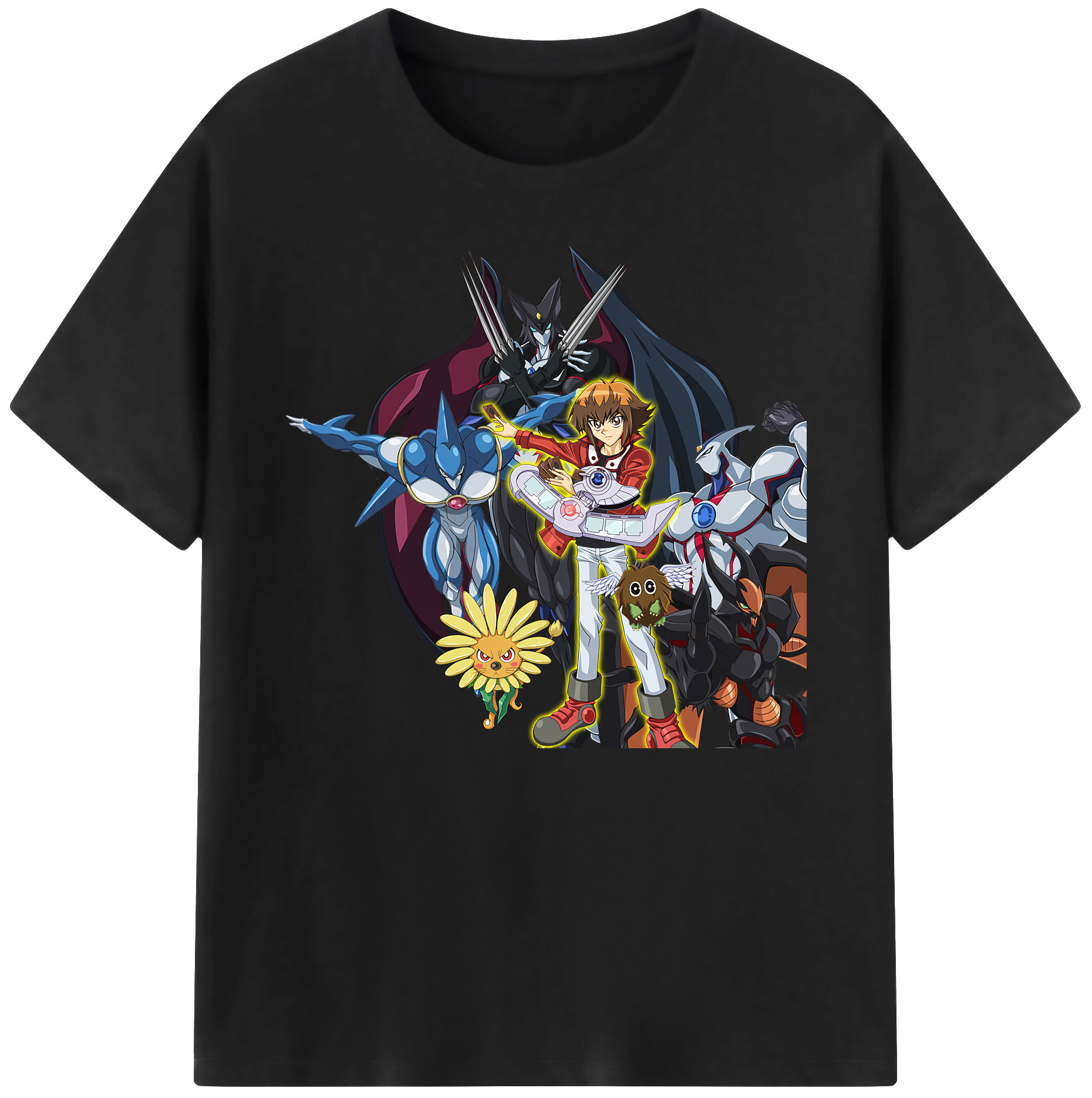 （画像用） 遊☆戯☆王 Yu-Gi-Oh! 綿100％ メンズ半袖Tシャツ｜肌触りやわらか＆通気性