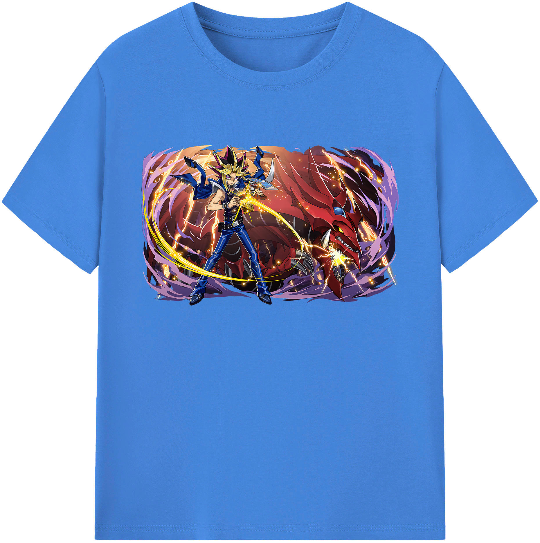 （画像用） 遊☆戯☆王 Yu-Gi-Oh! 綿100％ メンズ半袖Tシャツ｜肌触りやわらか＆通気性