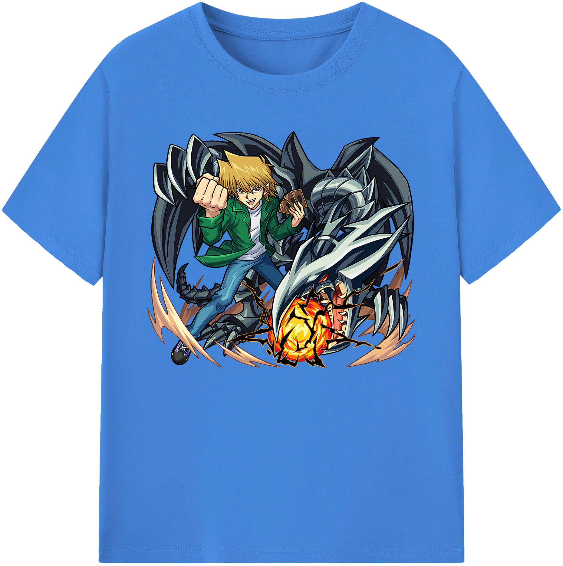 （画像用） 遊☆戯☆王 Yu-Gi-Oh! 綿100％ メンズ半袖Tシャツ｜肌触りやわらか＆通気性