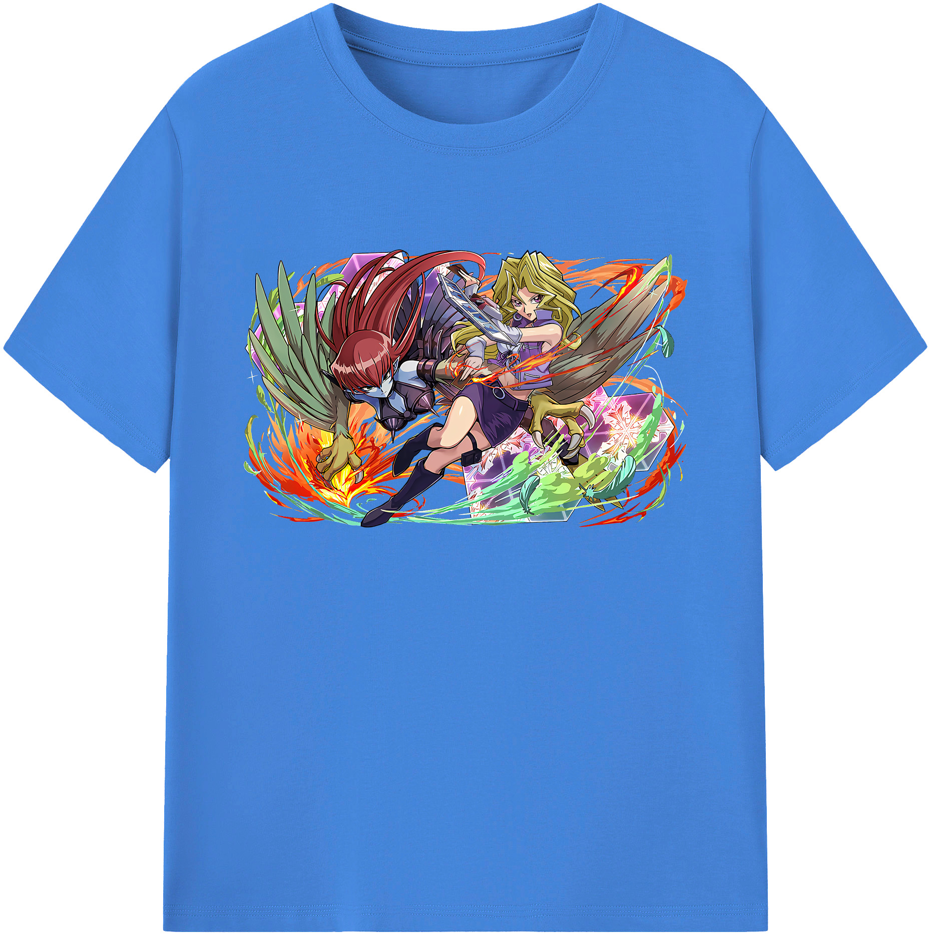 （画像用） 遊☆戯☆王 Yu-Gi-Oh! 綿100％ メンズ半袖Tシャツ｜肌触りやわらか＆通気性