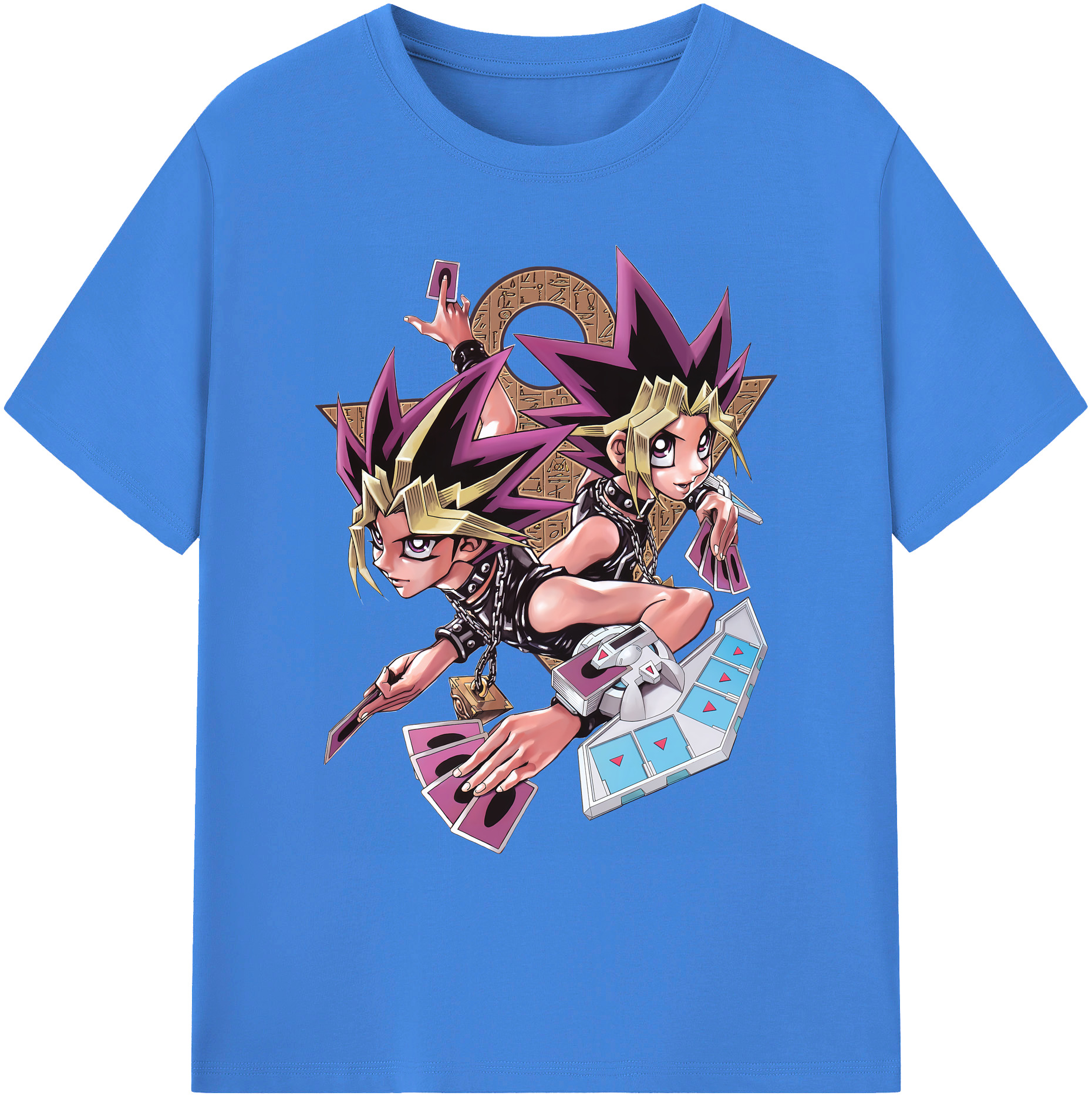 （画像用） 遊☆戯☆王 Yu-Gi-Oh! 綿100％ メンズ半袖Tシャツ｜肌触りやわらか＆通気性