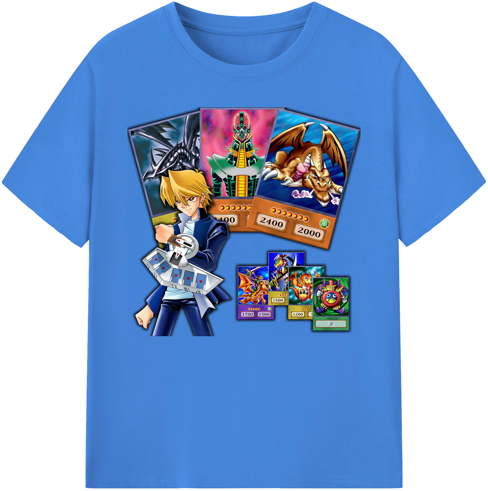 （画像用） 遊☆戯☆王 Yu-Gi-Oh! 綿100％ メンズ半袖Tシャツ｜肌触りやわらか＆通気性