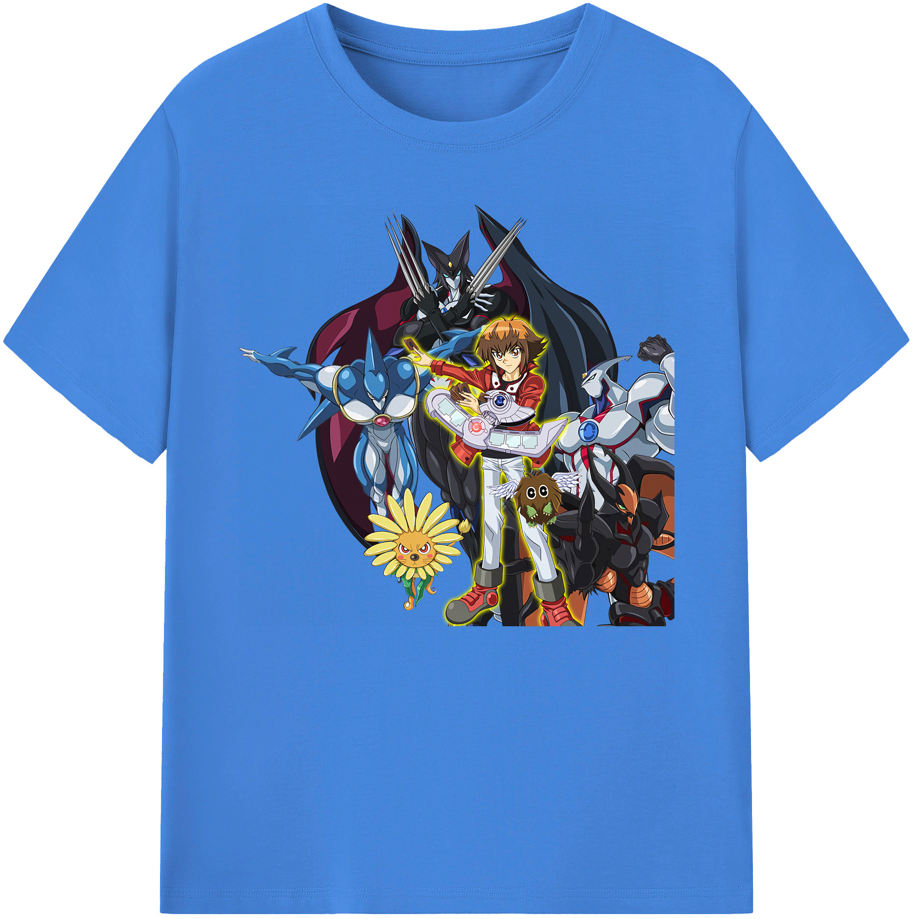 （画像用） 遊☆戯☆王 Yu-Gi-Oh! 綿100％ メンズ半袖Tシャツ｜肌触りやわらか＆通気性