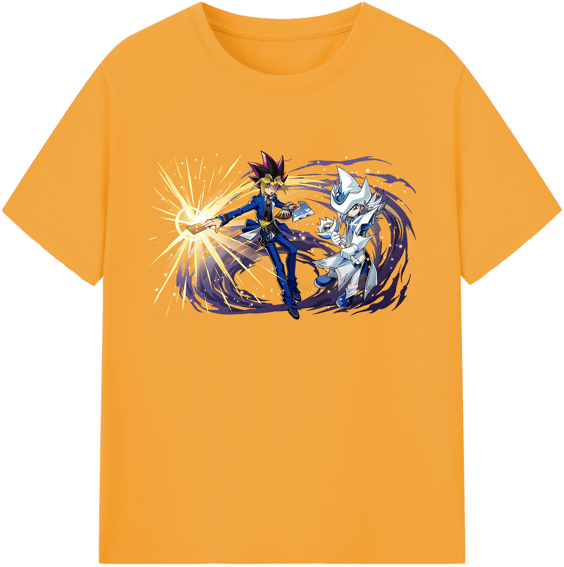（画像用） 遊☆戯☆王 Yu-Gi-Oh! 綿100％ メンズ半袖Tシャツ｜肌触りやわらか＆通気性
