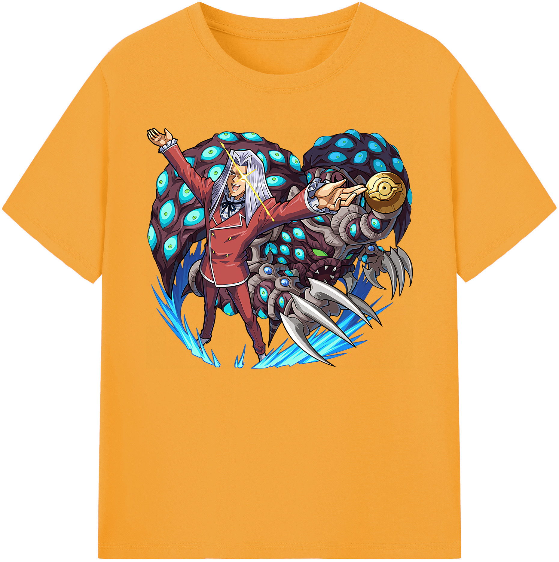 （画像用） 遊☆戯☆王 Yu-Gi-Oh! 綿100％ メンズ半袖Tシャツ｜肌触りやわらか＆通気性