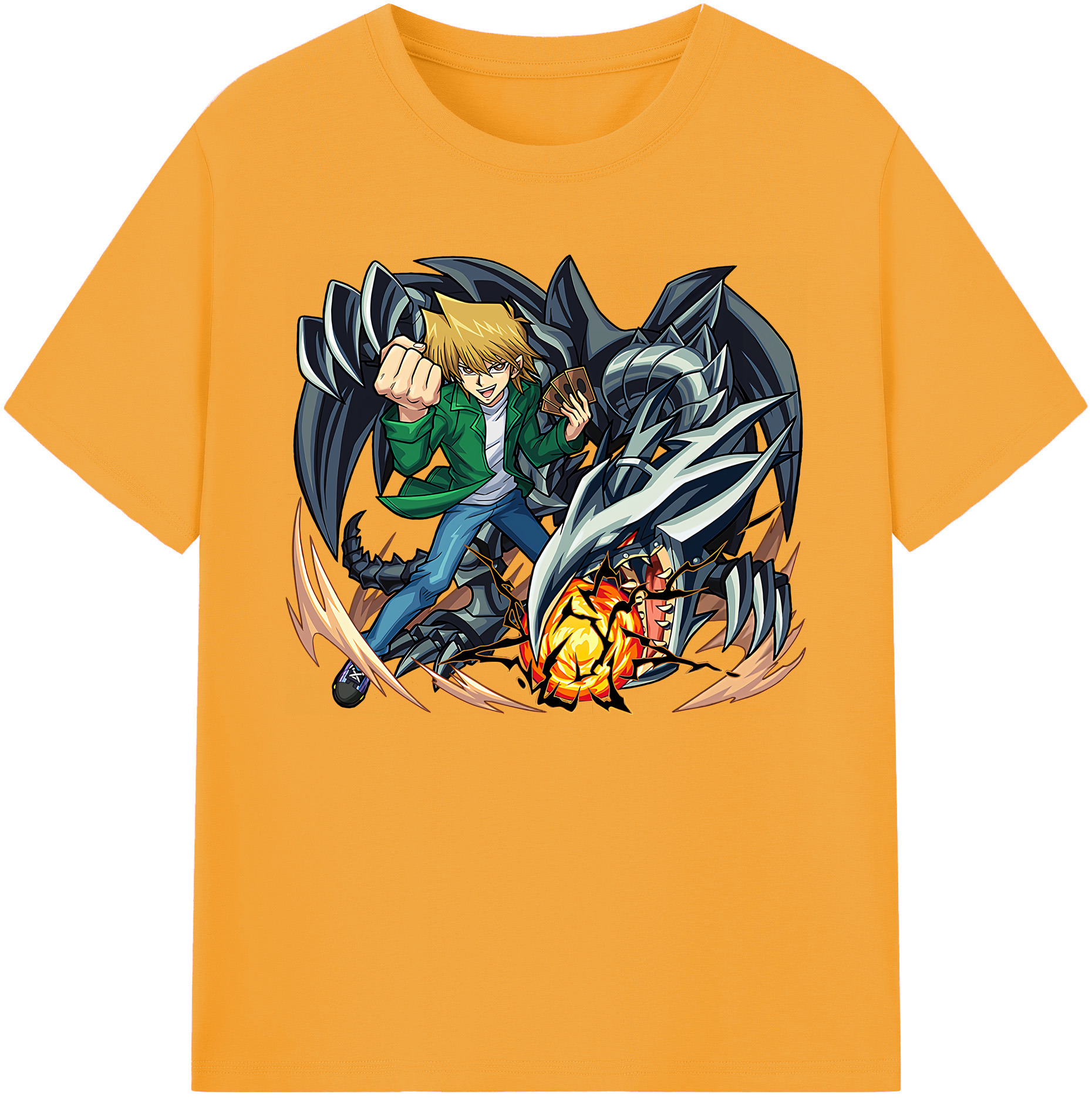 （画像用） 遊☆戯☆王 Yu-Gi-Oh! 綿100％ メンズ半袖Tシャツ｜肌触りやわらか＆通気性