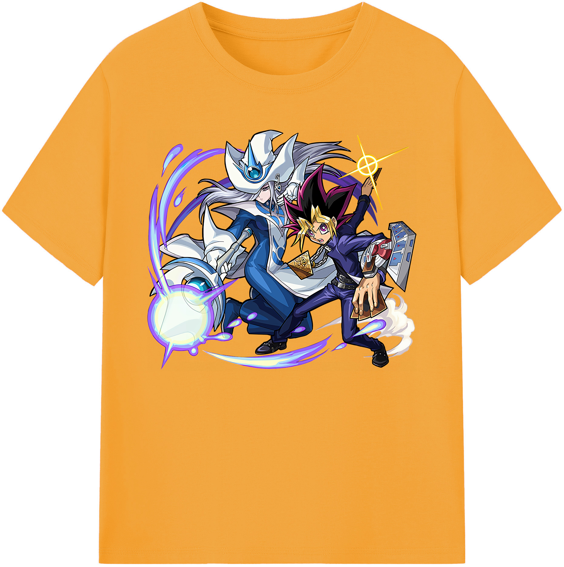 （画像用） 遊☆戯☆王 Yu-Gi-Oh! 綿100％ メンズ半袖Tシャツ｜肌触りやわらか＆通気性