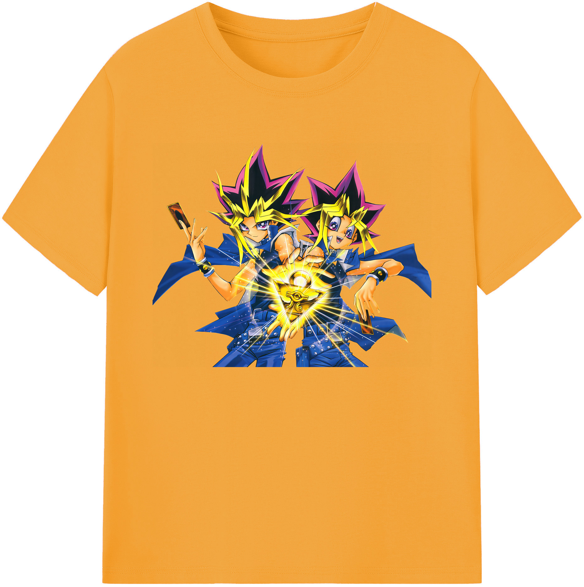 （画像用） 遊☆戯☆王 Yu-Gi-Oh! 綿100％ メンズ半袖Tシャツ｜肌触りやわらか＆通気性