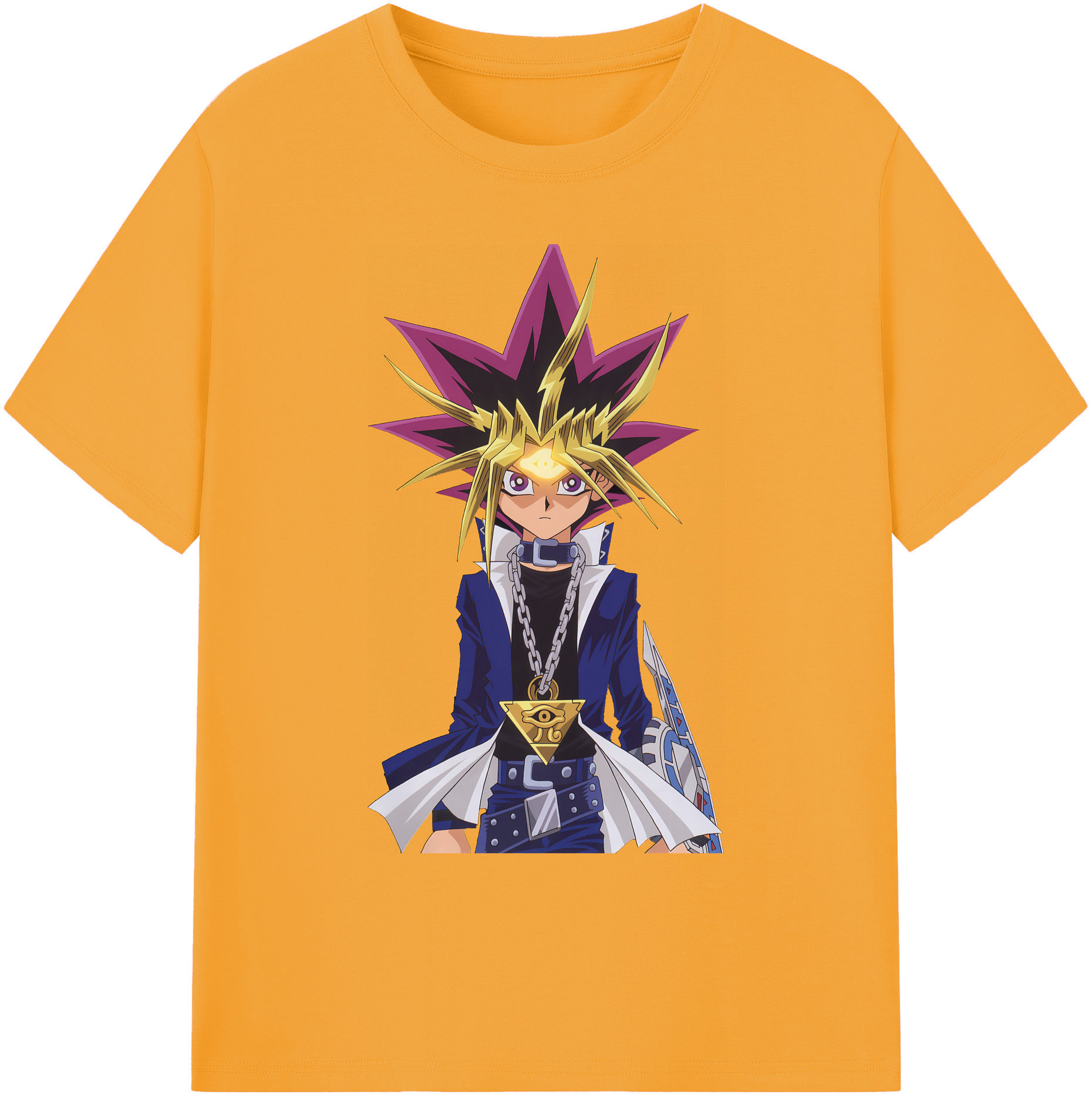 （画像用） 遊☆戯☆王 Yu-Gi-Oh! 綿100％ メンズ半袖Tシャツ｜肌触りやわらか＆通気性