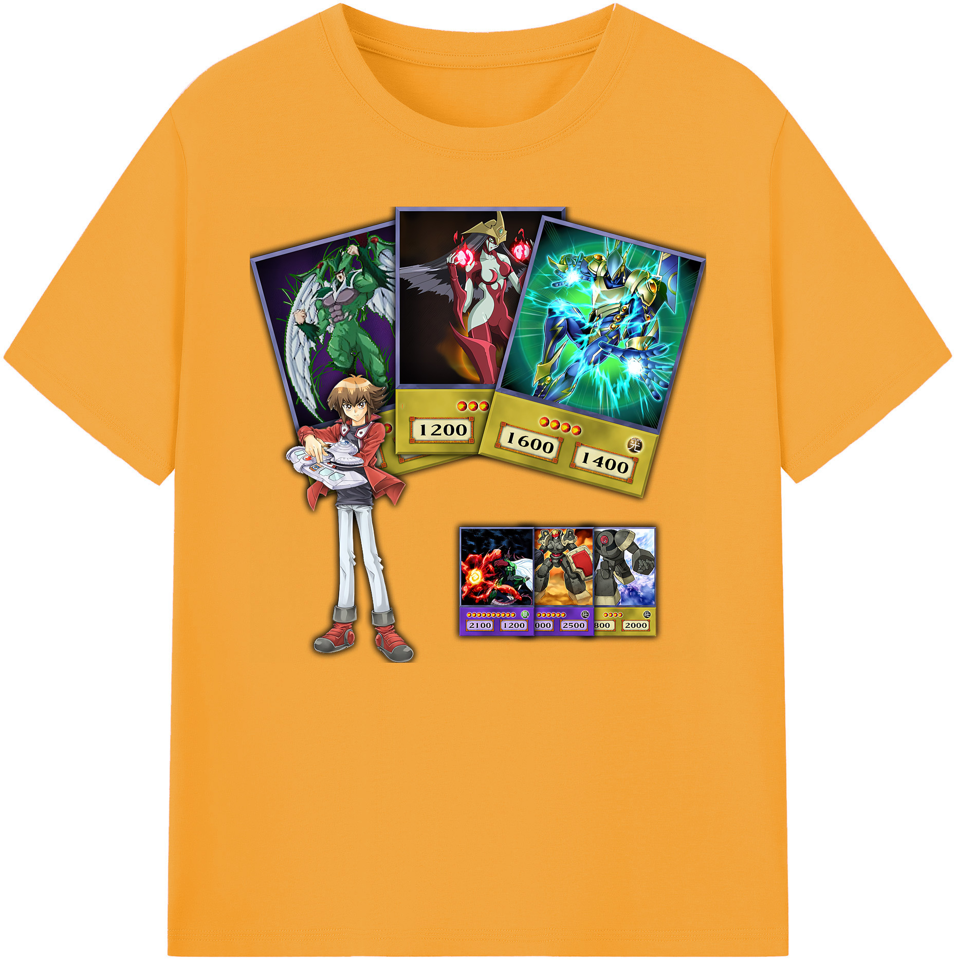 （画像用） 遊☆戯☆王 Yu-Gi-Oh! 綿100％ メンズ半袖Tシャツ｜肌触りやわらか＆通気性