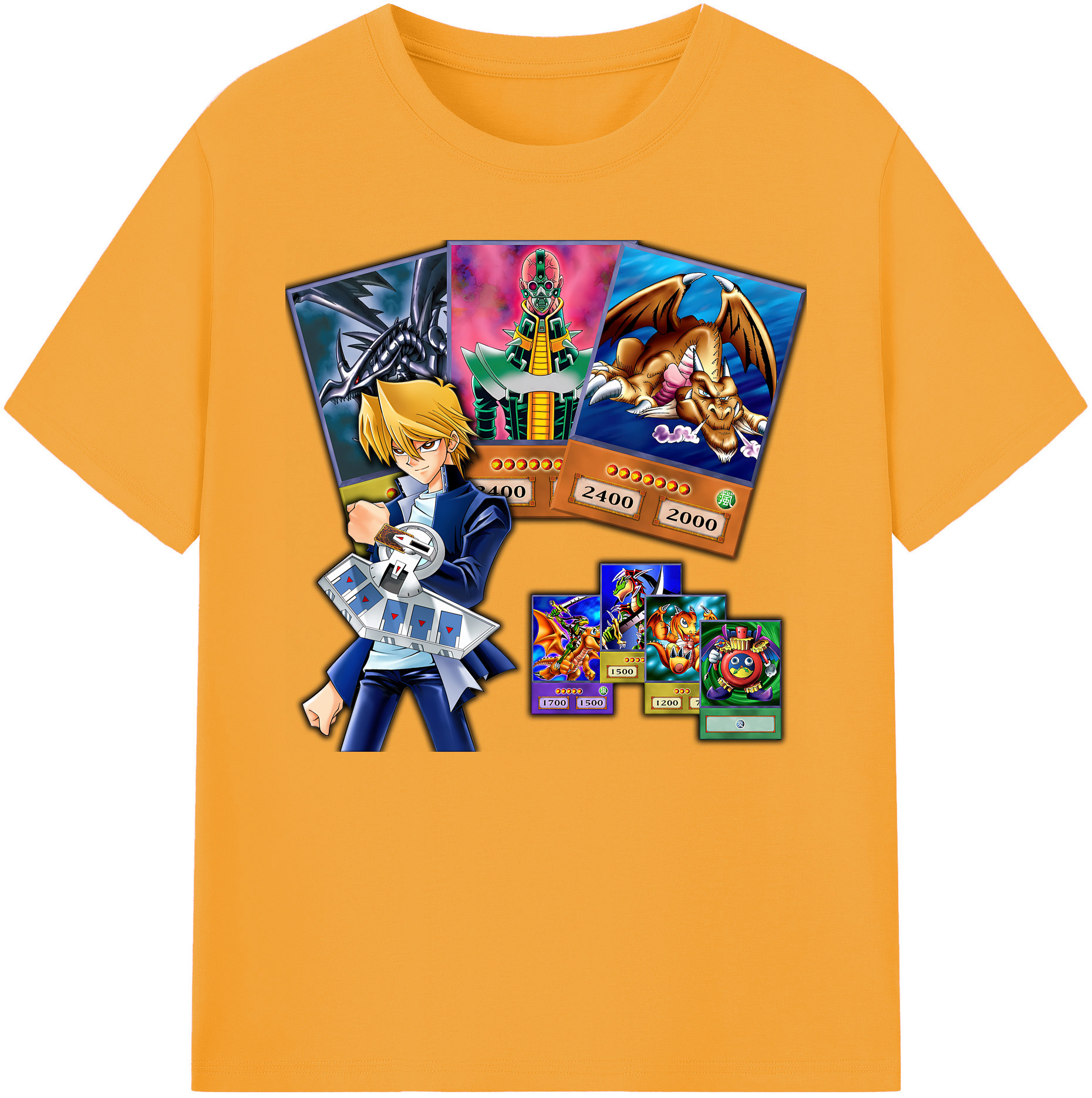 （画像用） 遊☆戯☆王 Yu-Gi-Oh! 綿100％ メンズ半袖Tシャツ｜肌触りやわらか＆通気性