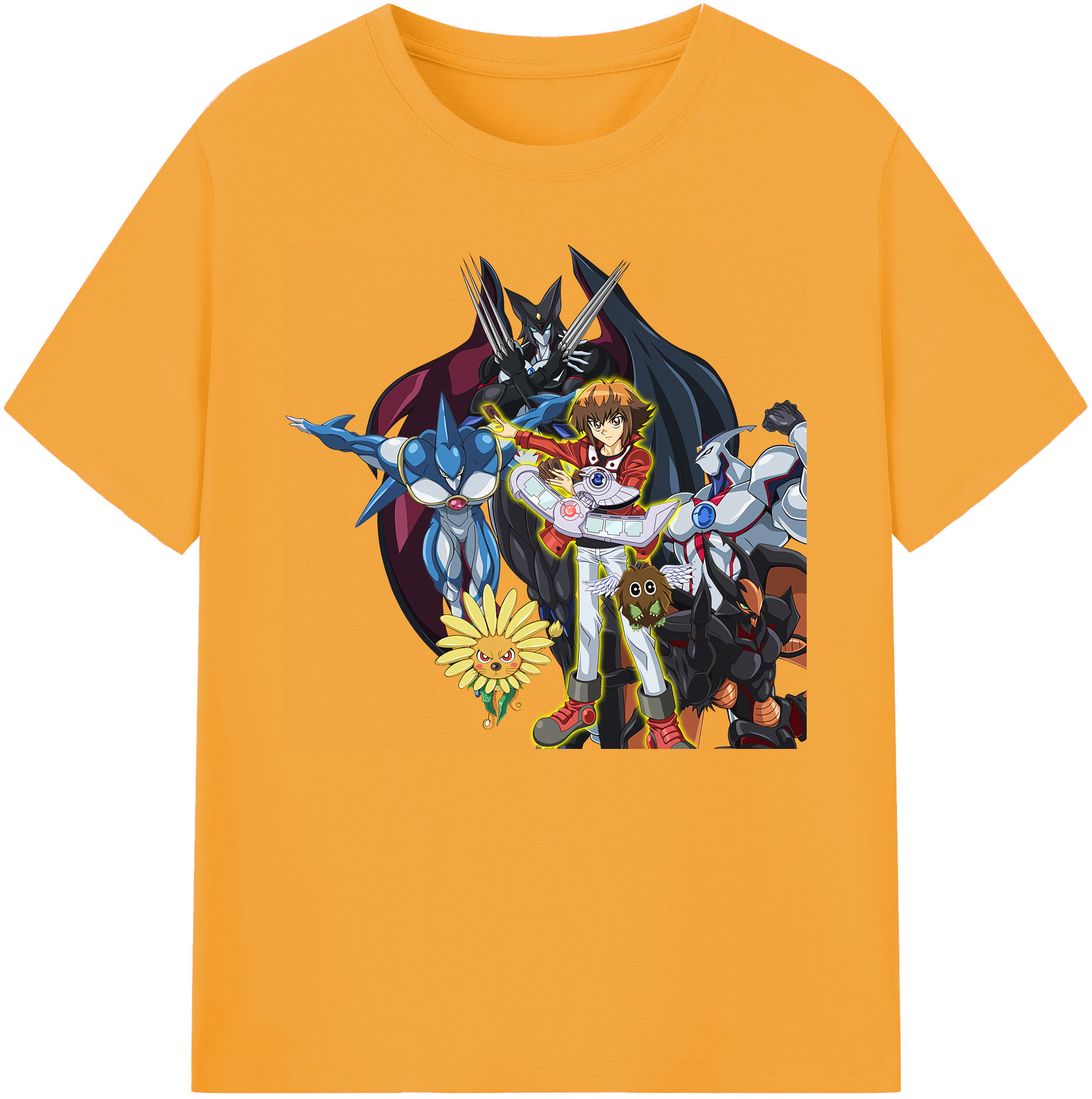（画像用） 遊☆戯☆王 Yu-Gi-Oh! 綿100％ メンズ半袖Tシャツ｜肌触りやわらか＆通気性