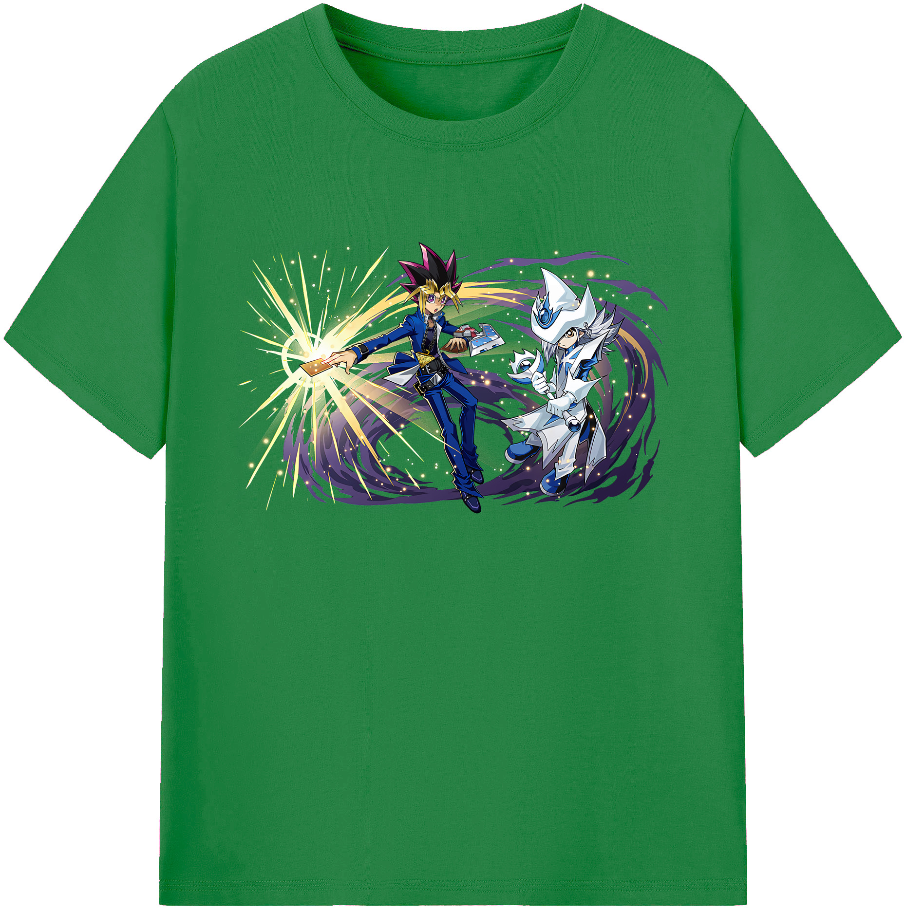 （画像用） 遊☆戯☆王 Yu-Gi-Oh! 綿100％ メンズ半袖Tシャツ｜肌触りやわらか＆通気性