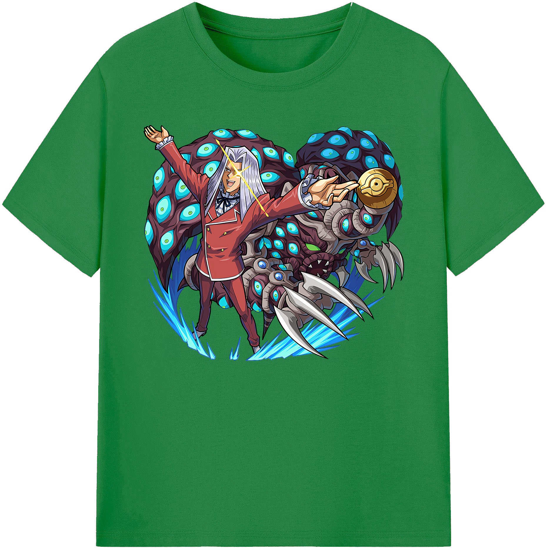 （画像用） 遊☆戯☆王 Yu-Gi-Oh! 綿100％ メンズ半袖Tシャツ｜肌触りやわらか＆通気性