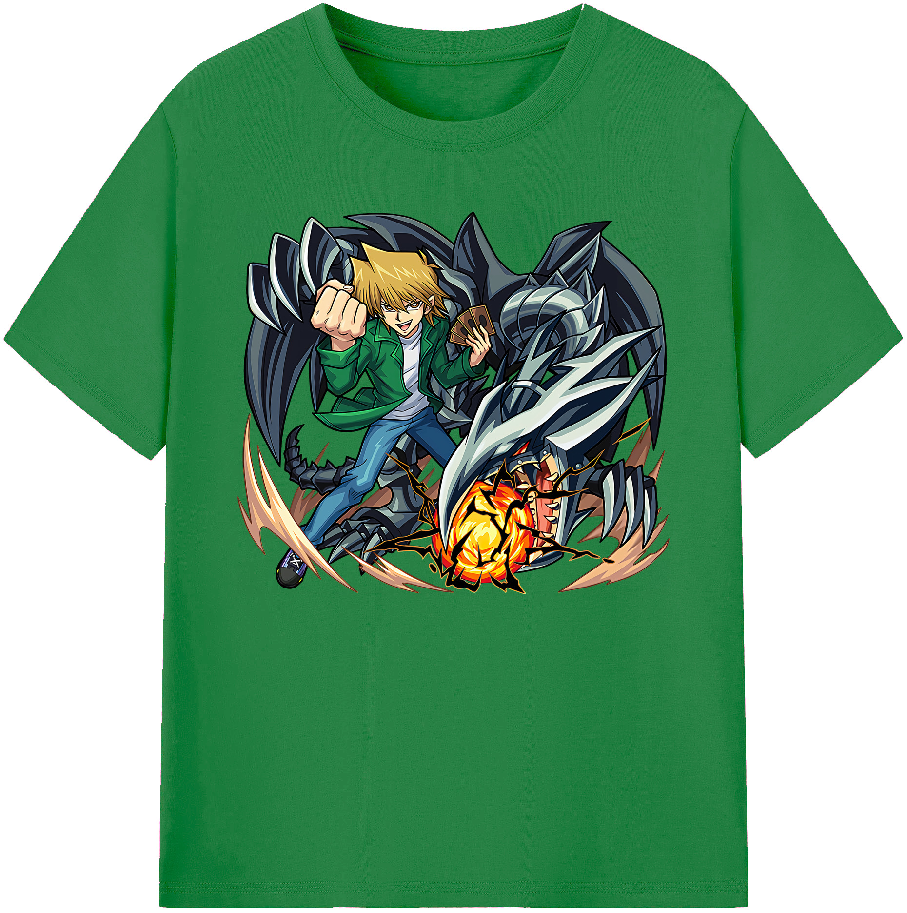 （画像用） 遊☆戯☆王 Yu-Gi-Oh! 綿100％ メンズ半袖Tシャツ｜肌触りやわらか＆通気性