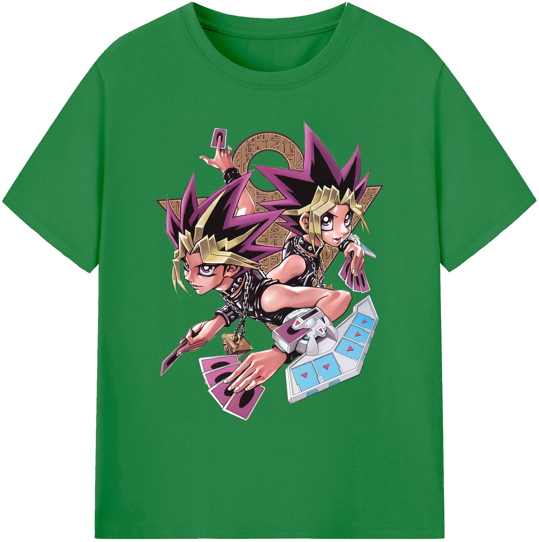 （画像用） 遊☆戯☆王 Yu-Gi-Oh! 綿100％ メンズ半袖Tシャツ｜肌触りやわらか＆通気性