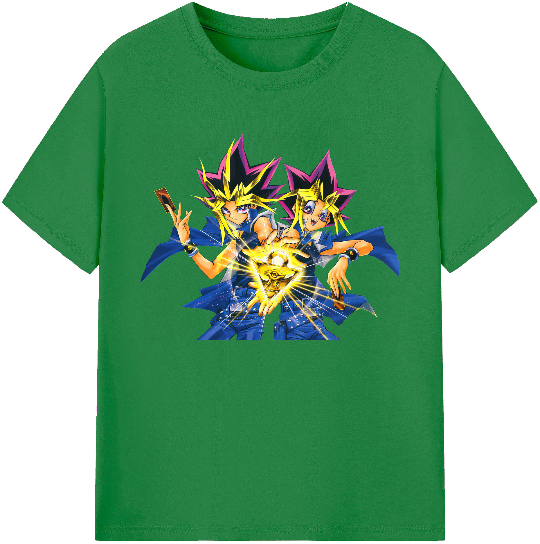 （画像用） 遊☆戯☆王 Yu-Gi-Oh! 綿100％ メンズ半袖Tシャツ｜肌触りやわらか＆通気性