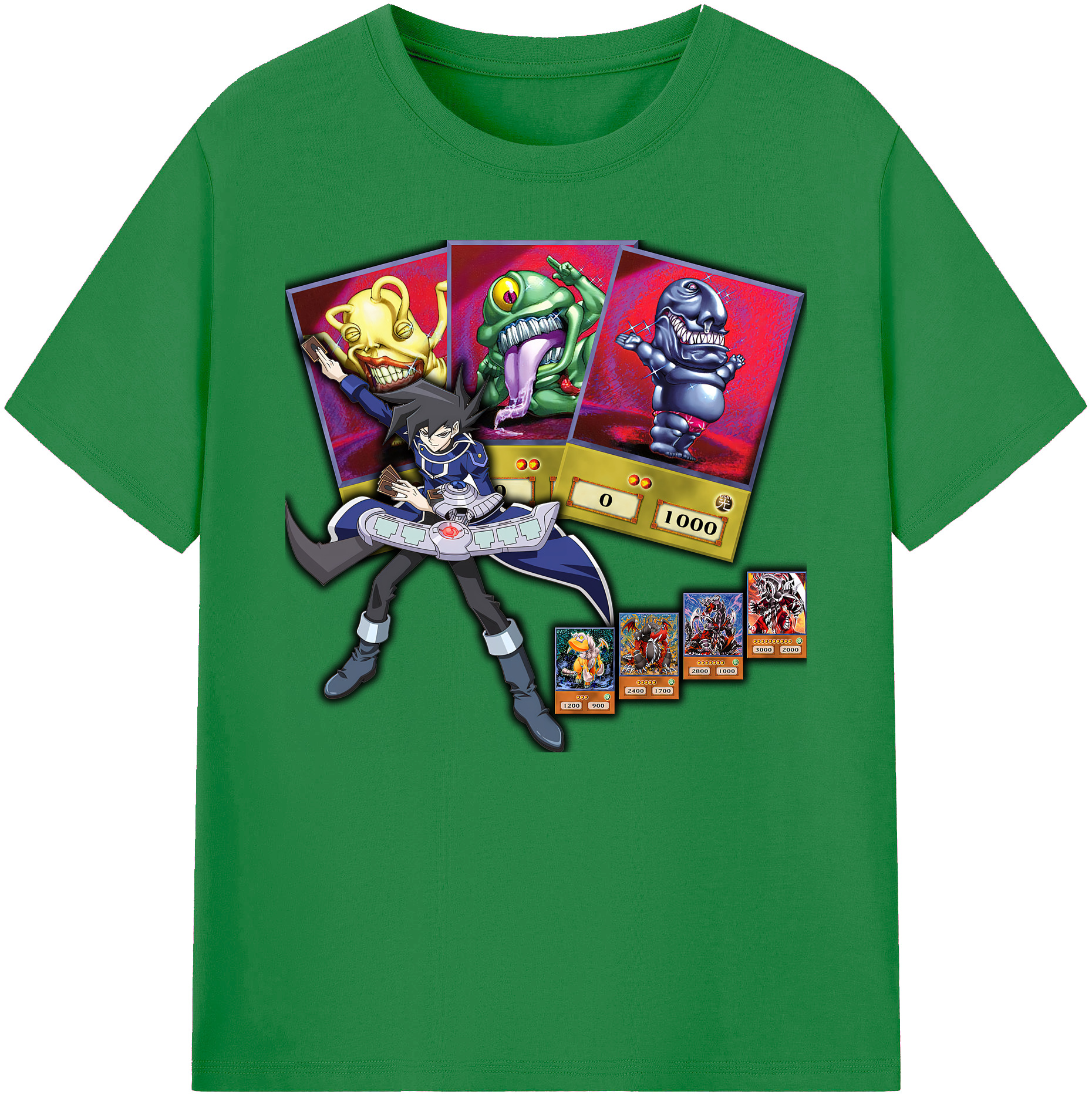 （画像用） 遊☆戯☆王 Yu-Gi-Oh! 綿100％ メンズ半袖Tシャツ｜肌触りやわらか＆通気性