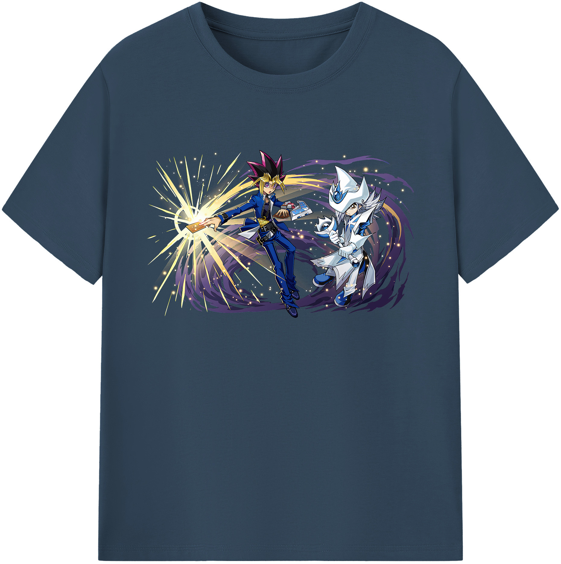 （画像用） 遊☆戯☆王 Yu-Gi-Oh! 綿100％ メンズ半袖Tシャツ｜肌触りやわらか＆通気性