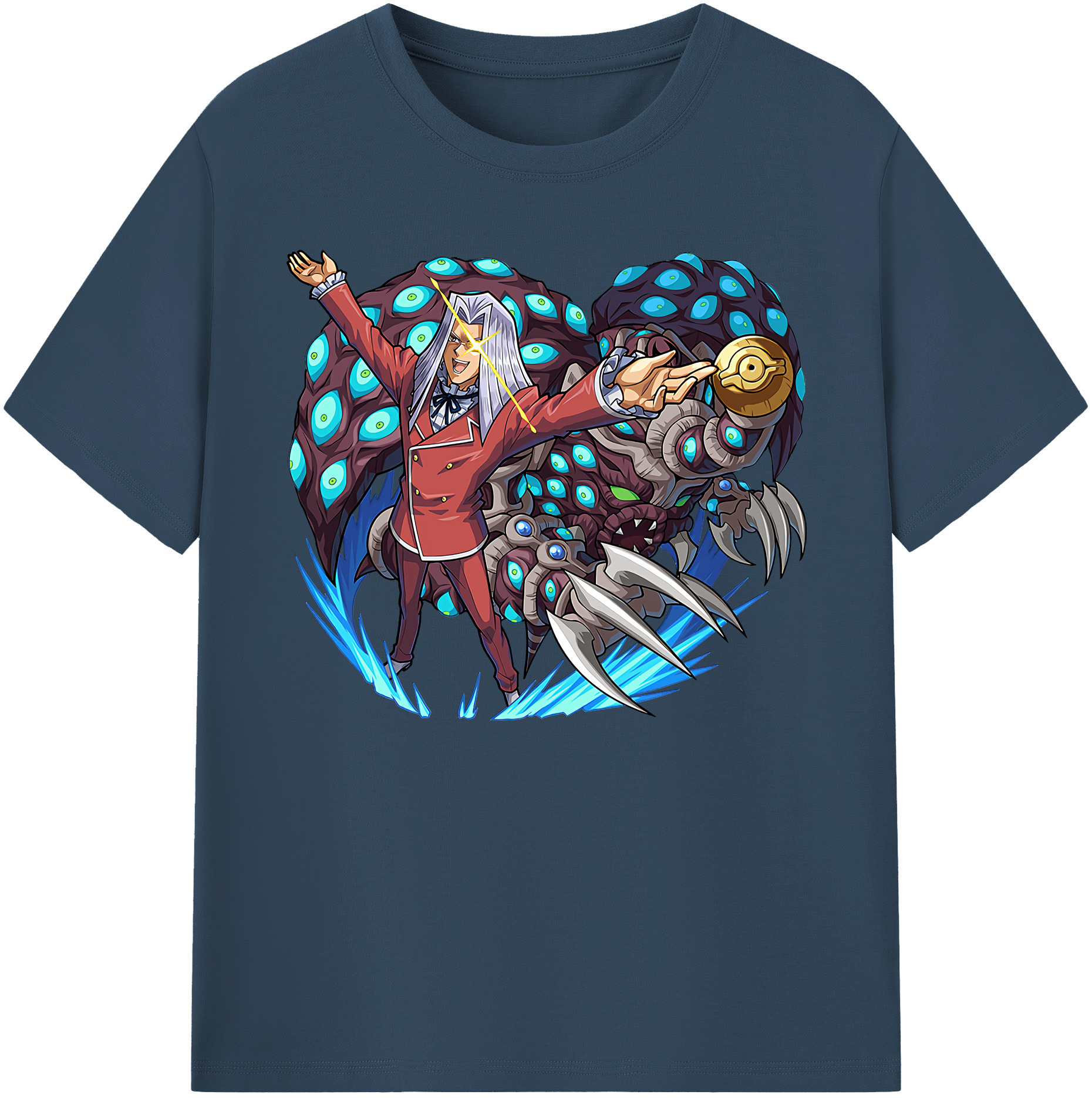 （画像用） 遊☆戯☆王 Yu-Gi-Oh! 綿100％ メンズ半袖Tシャツ｜肌触りやわらか＆通気性